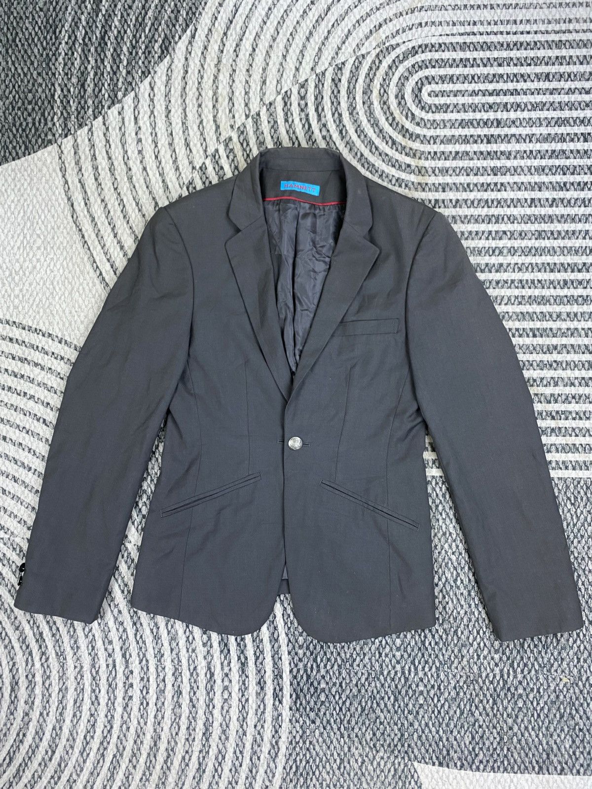 Katharine Hamnett London Vintage Hamnet Grey Colour Single Button Blazer Size US S / EU 44-46 / 1 - 1 Thumbnail