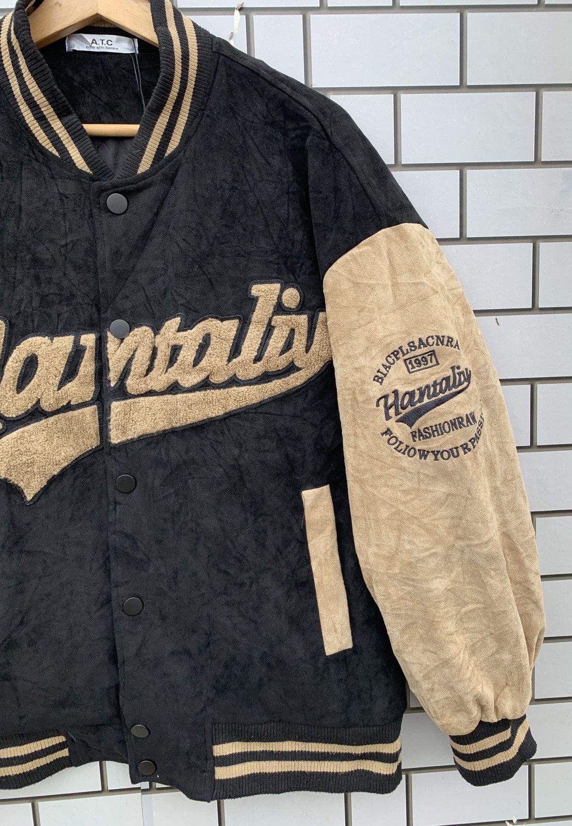 Japanese Brand Japanese Brand in the attic homme Velvet Varsity Jacket Size US L / EU 52-54 / 3 - 7 Thumbnail
