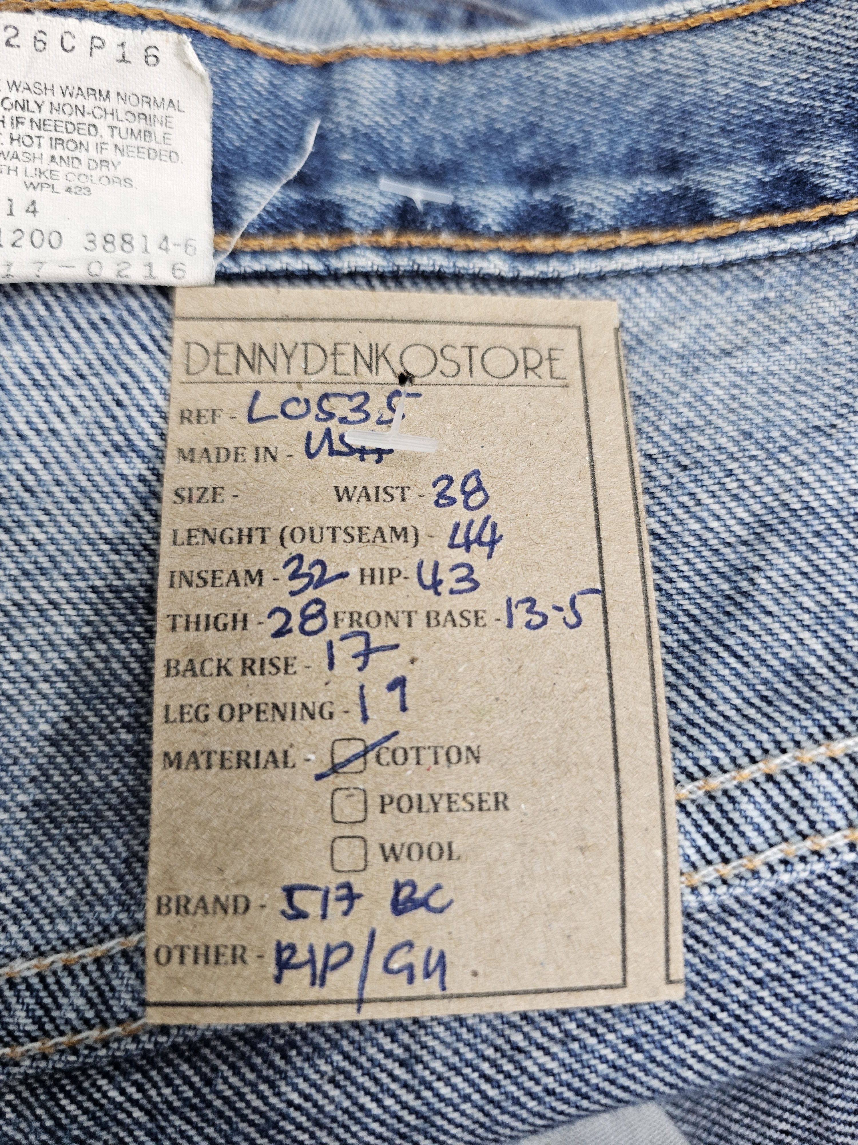 Levi's Vintage Clothing Vtg LEVIS 517 Boot Cut Flare Made In USA Ripped Jeans L0535 Size US 38 / EU 54 - 18 Thumbnail