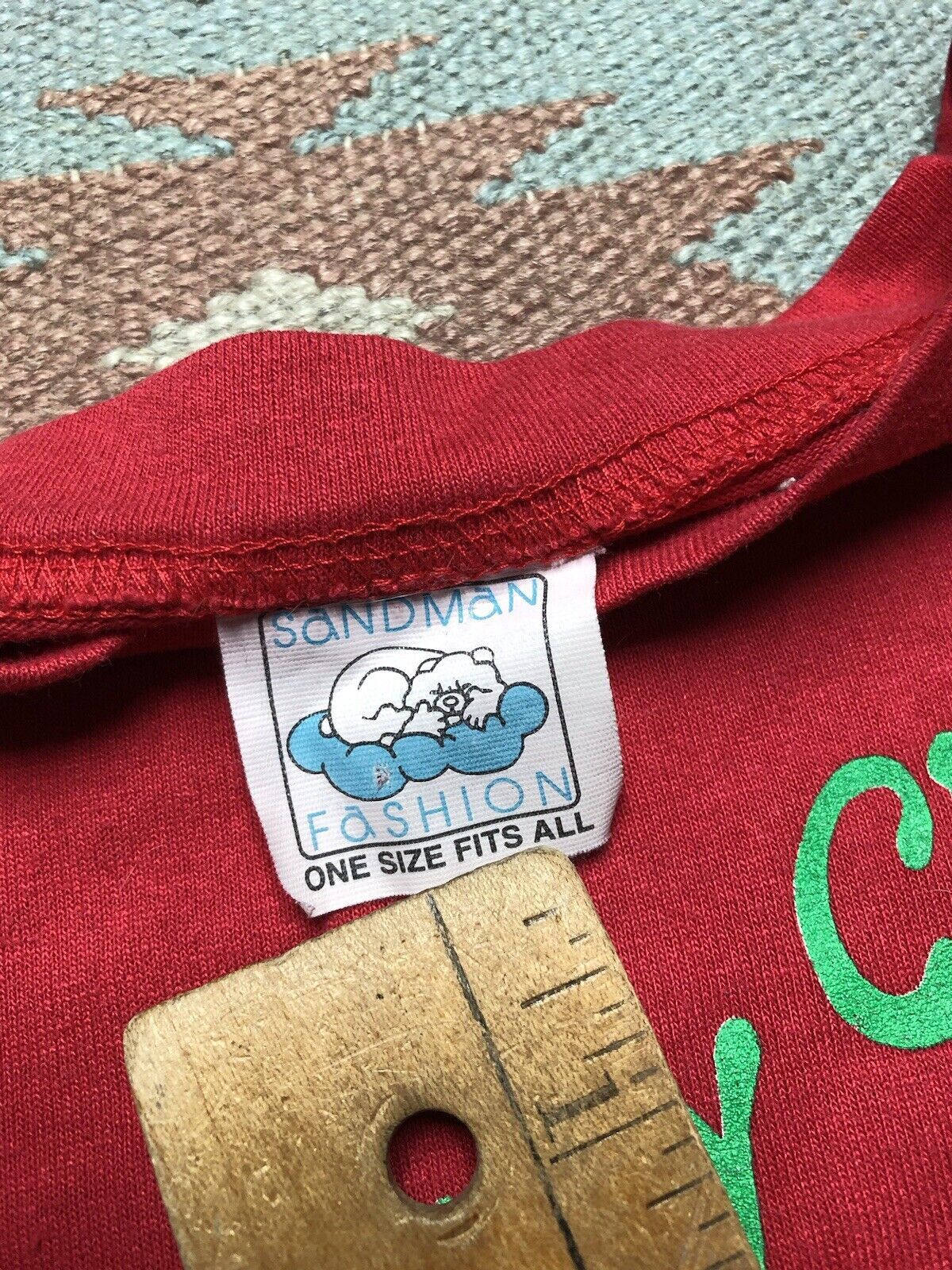 Vintage 90s T Shirt It's A Jolly Christmas Teddy Bear Cute NOS OSFA Size US XL / EU 56 / 4 - 3 Thumbnail