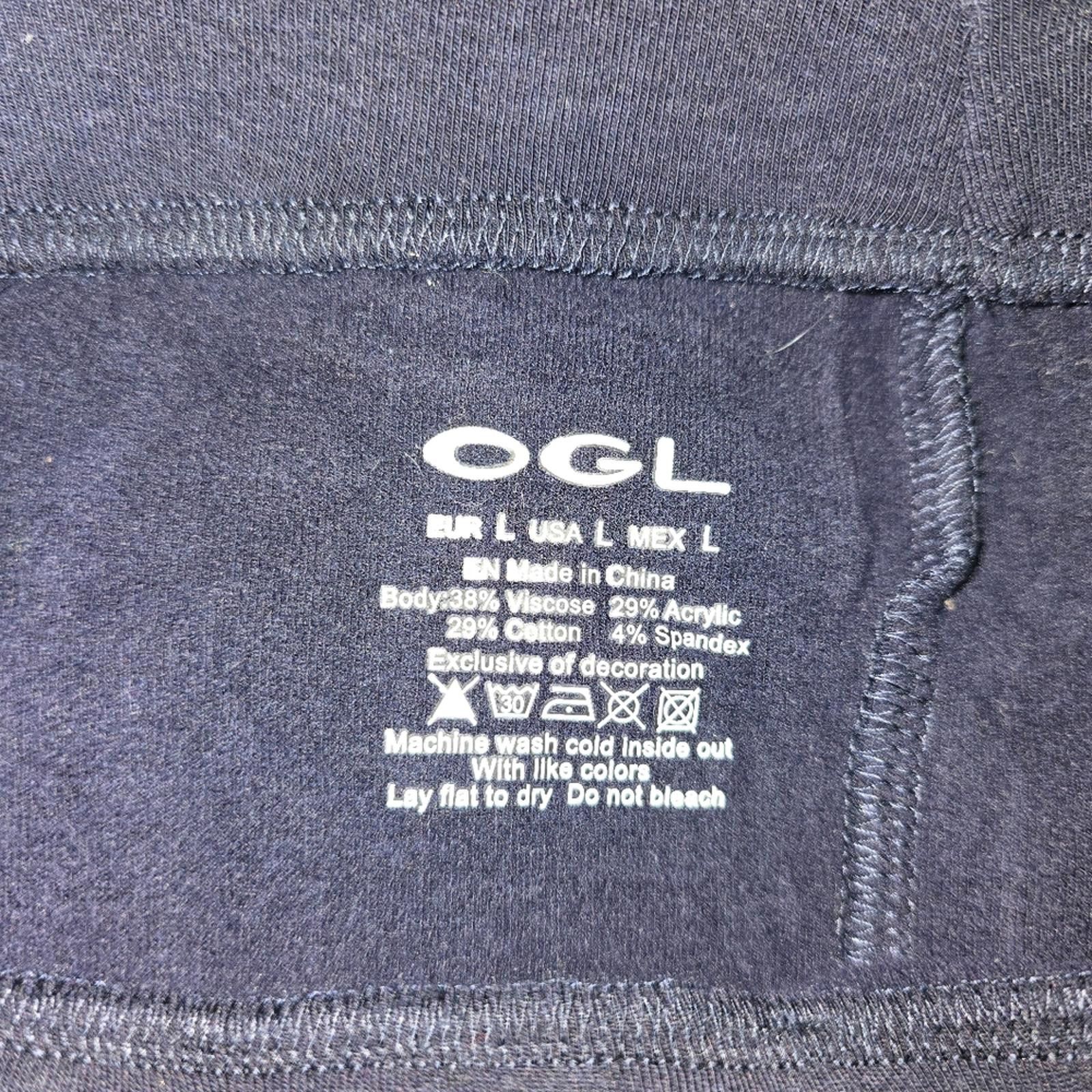 Designer OGL Blue Asymmetrical Midi Pencil Skirt Size 28" / US 6 / IT 42 - 3 Thumbnail