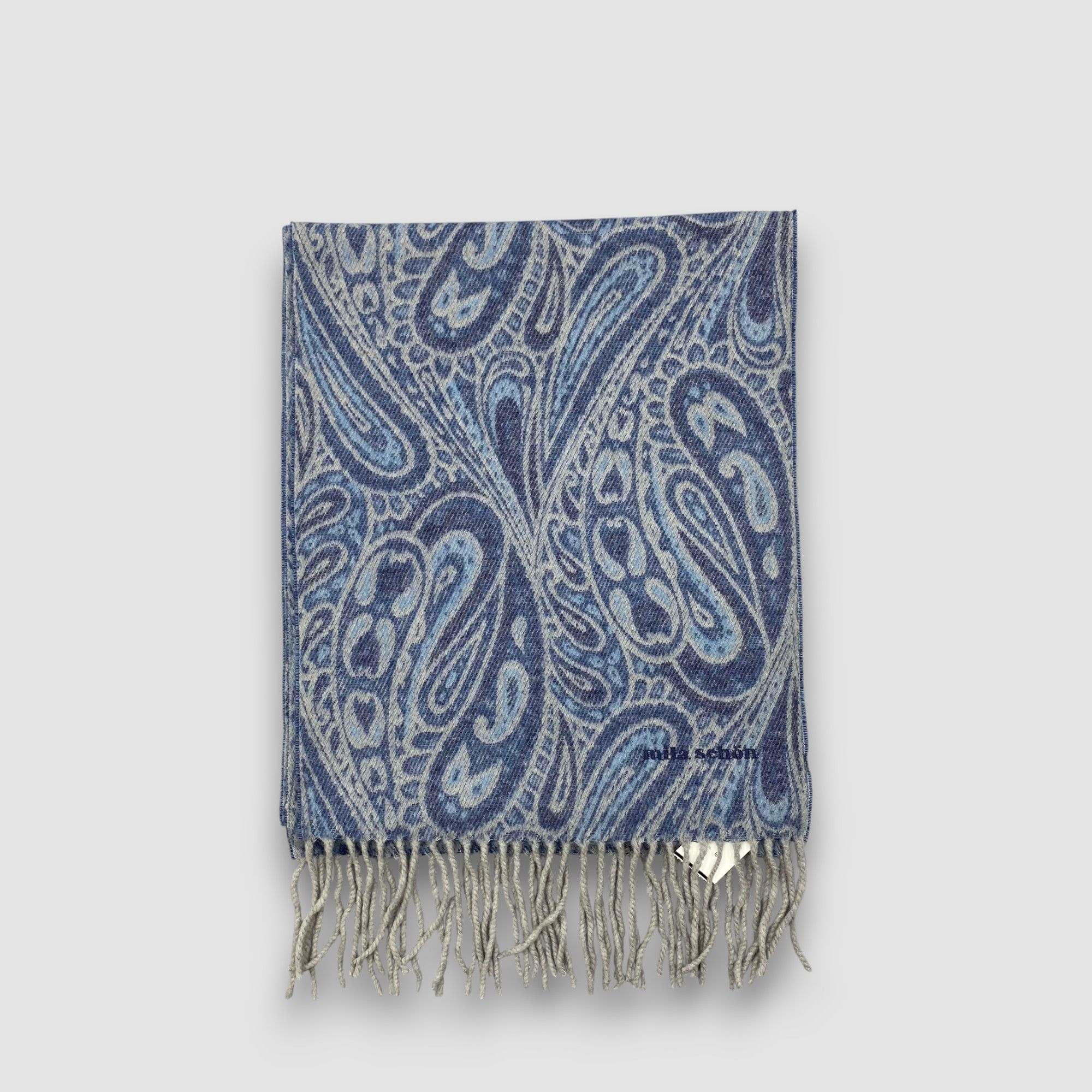 Mila Schon Vintage Mila Schon Scarf Muffler Wool Winter Fringe Scarves Size ONE SIZE - 2 Thumbnail
