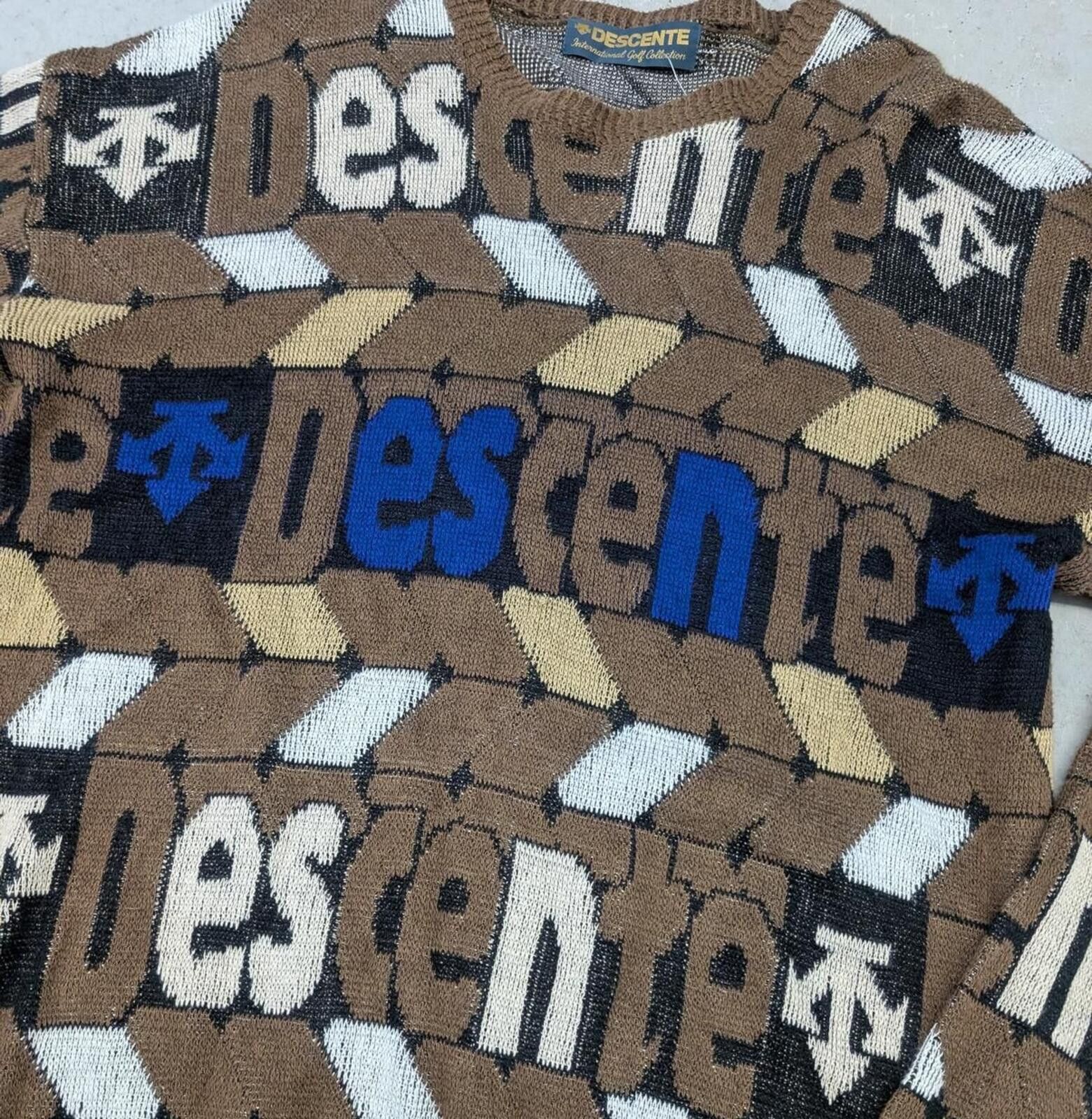 Descente Vintage 90s Descente International Golf Collection Sweater Size US L / EU 52-54 / 3 - 3 Thumbnail