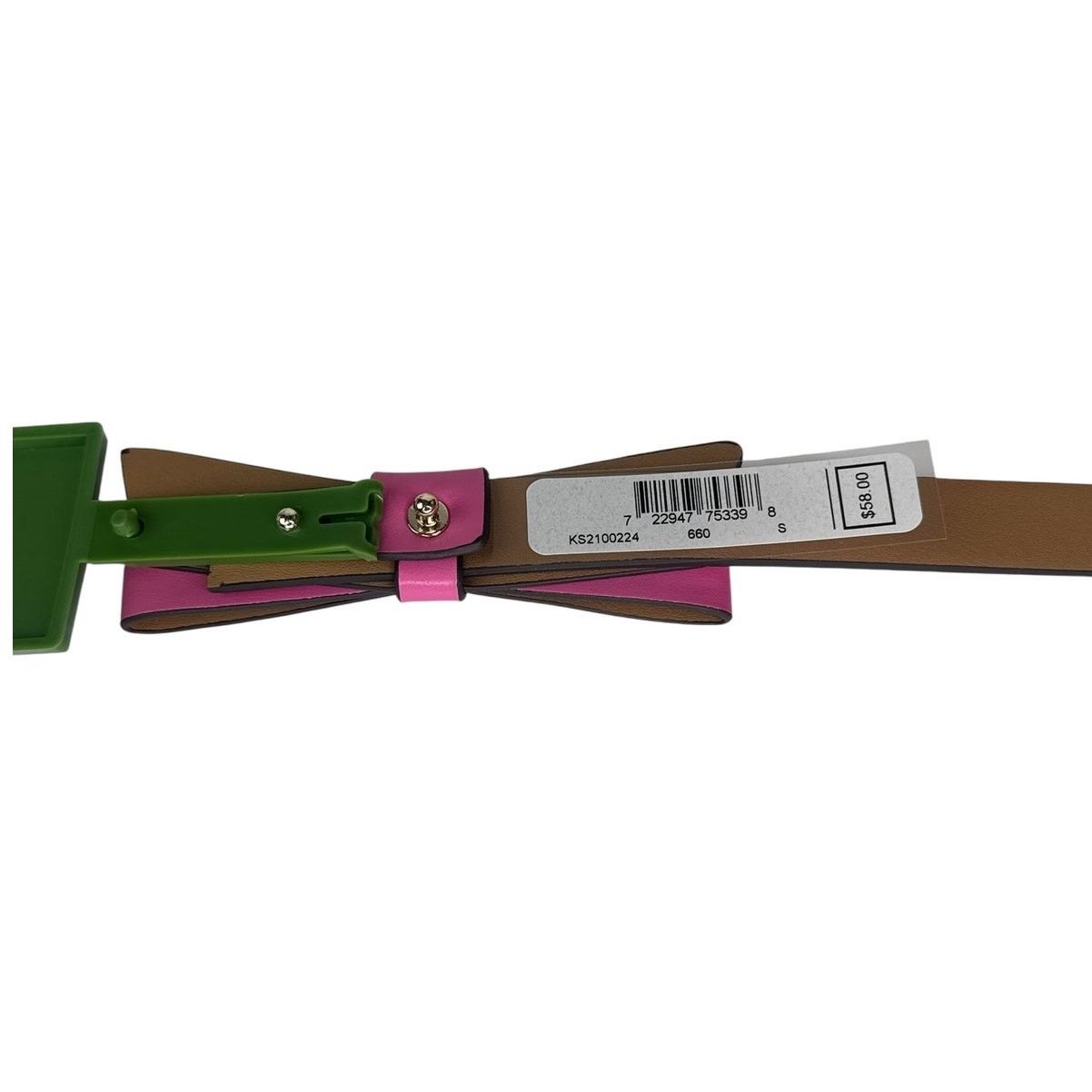 Kate Spade Kate Spade Bow Leather Belt in Pink Medium Size ONE SIZE - 3 Thumbnail