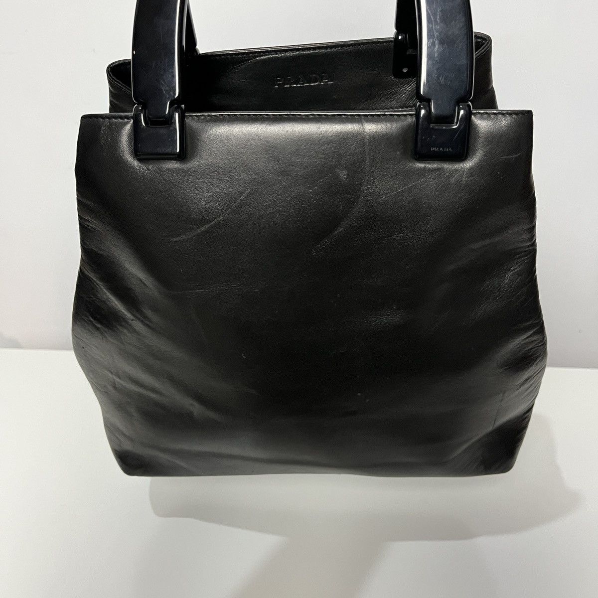 Prada Vintage Prada Nappa Leather Hand-Bag Size ONE SIZE - 16 Thumbnail