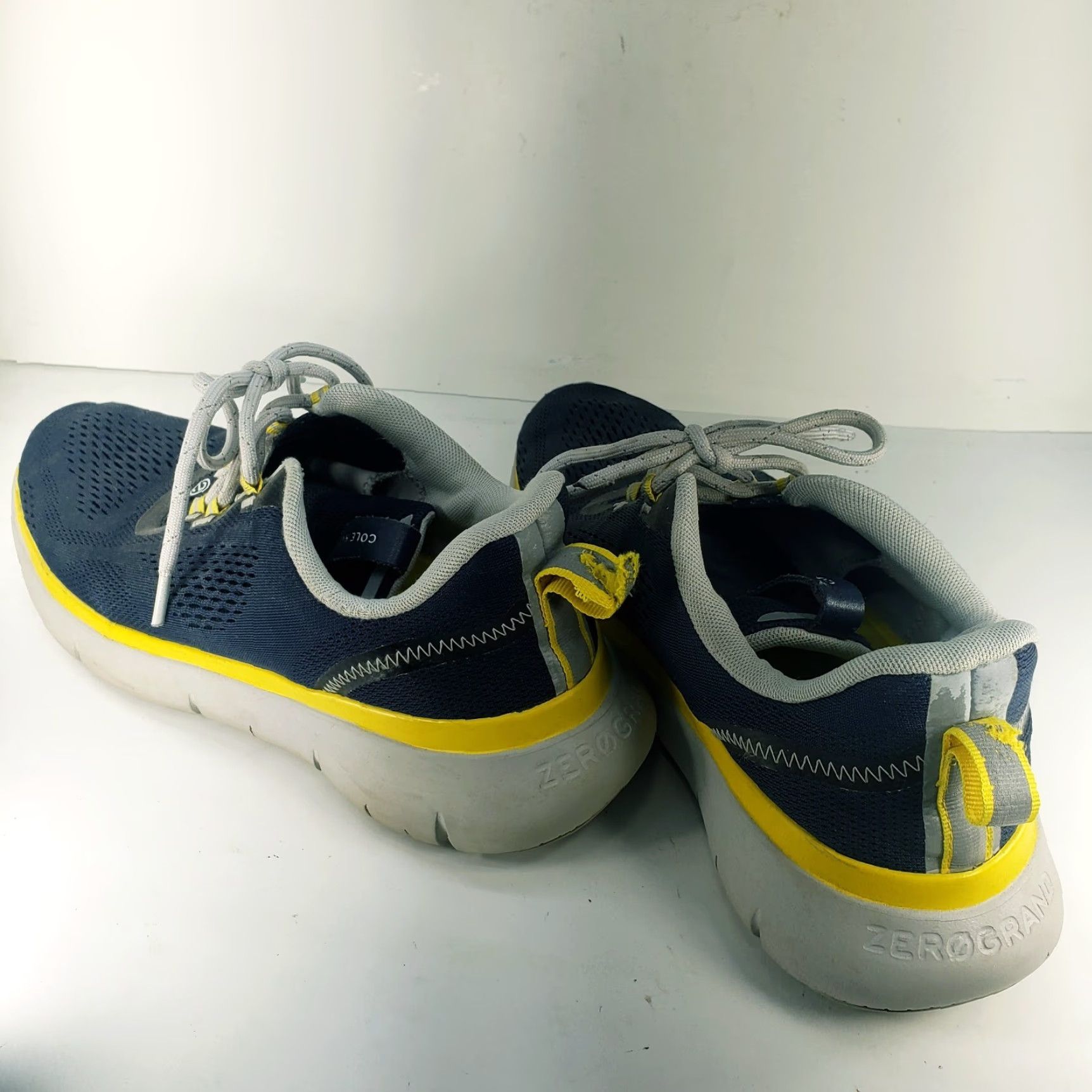 Cole Haan VINTAGE Cole Haan Zerogrand Journey Runner Men 11M Navy Blue Yellow White Sneaker Mens Shoes Size US 11 / EU 44 - 5 Thumbnail