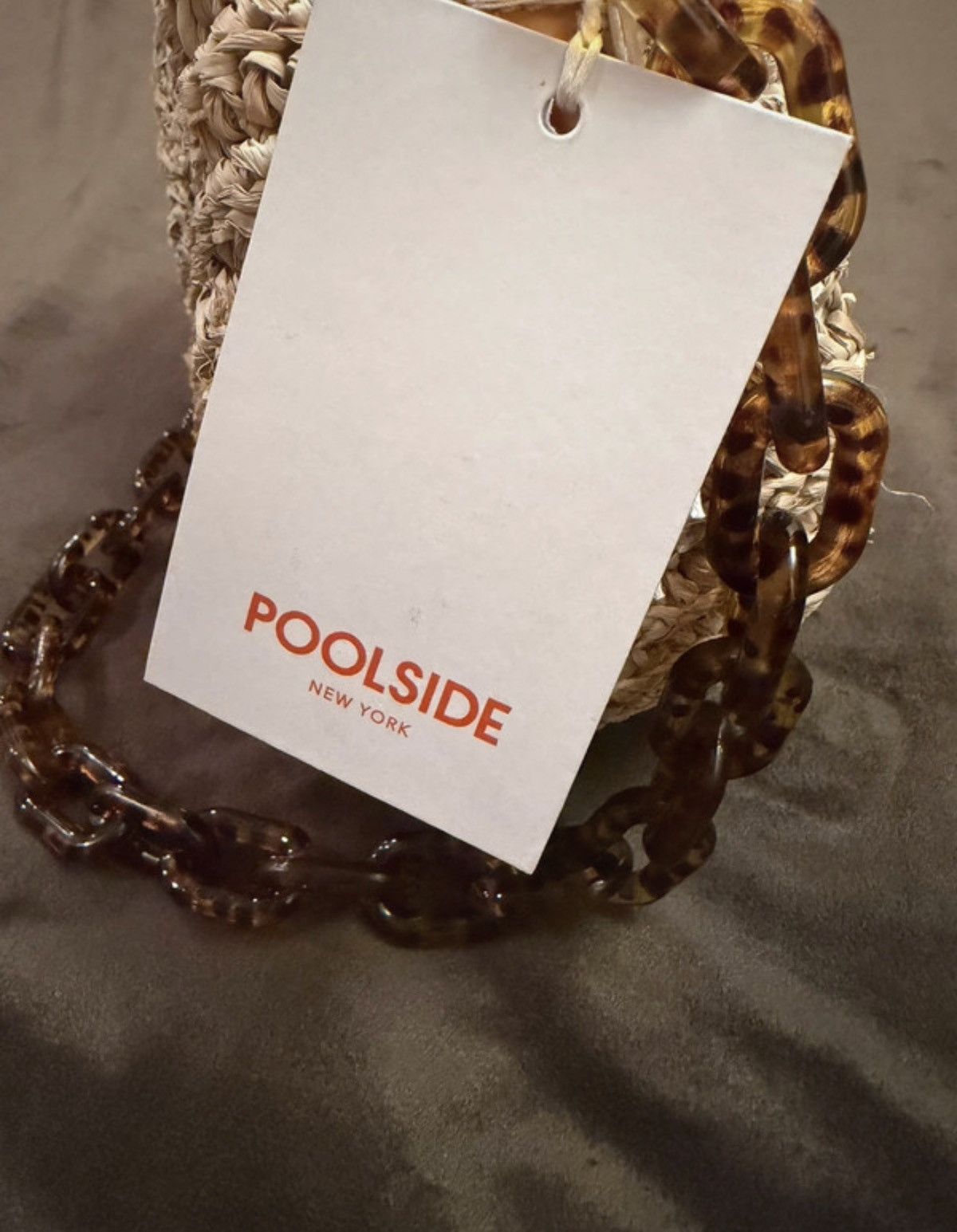 Other Woven Straw Cesi Conch Bag w Tortoise Shell Chain - Poolside Size ONE SIZE - 8 Thumbnail