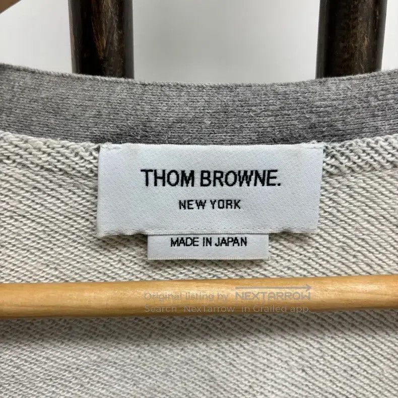 Thom Browne Thom Browne Twill sleeve patch cotton cardigan Size US XXL / EU 58 / 5 - 4 Thumbnail