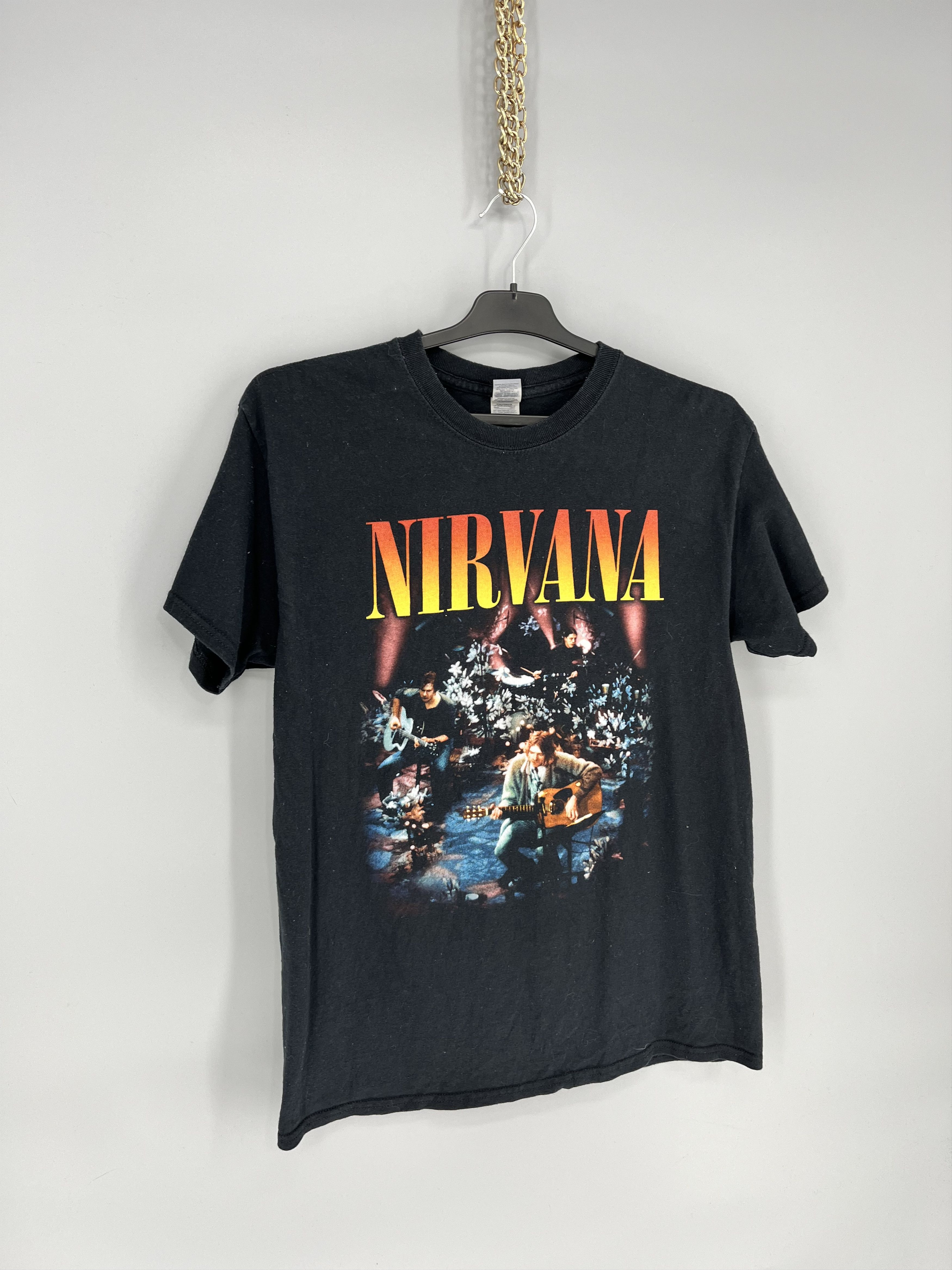 Band Tees × Vintage Vintage Y2K Nirvana Kurt Cobain Tee Print Band Tour Rock Size US M / EU 48-50 / 2 - 2 Thumbnail