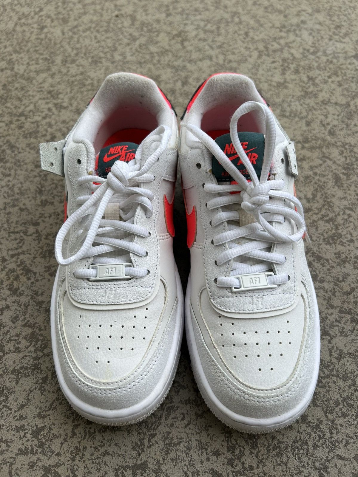 Nike Nike Air Force 1 Shadow White/Solar Red Size US 7.5 / EU 40-41 - 3 Thumbnail