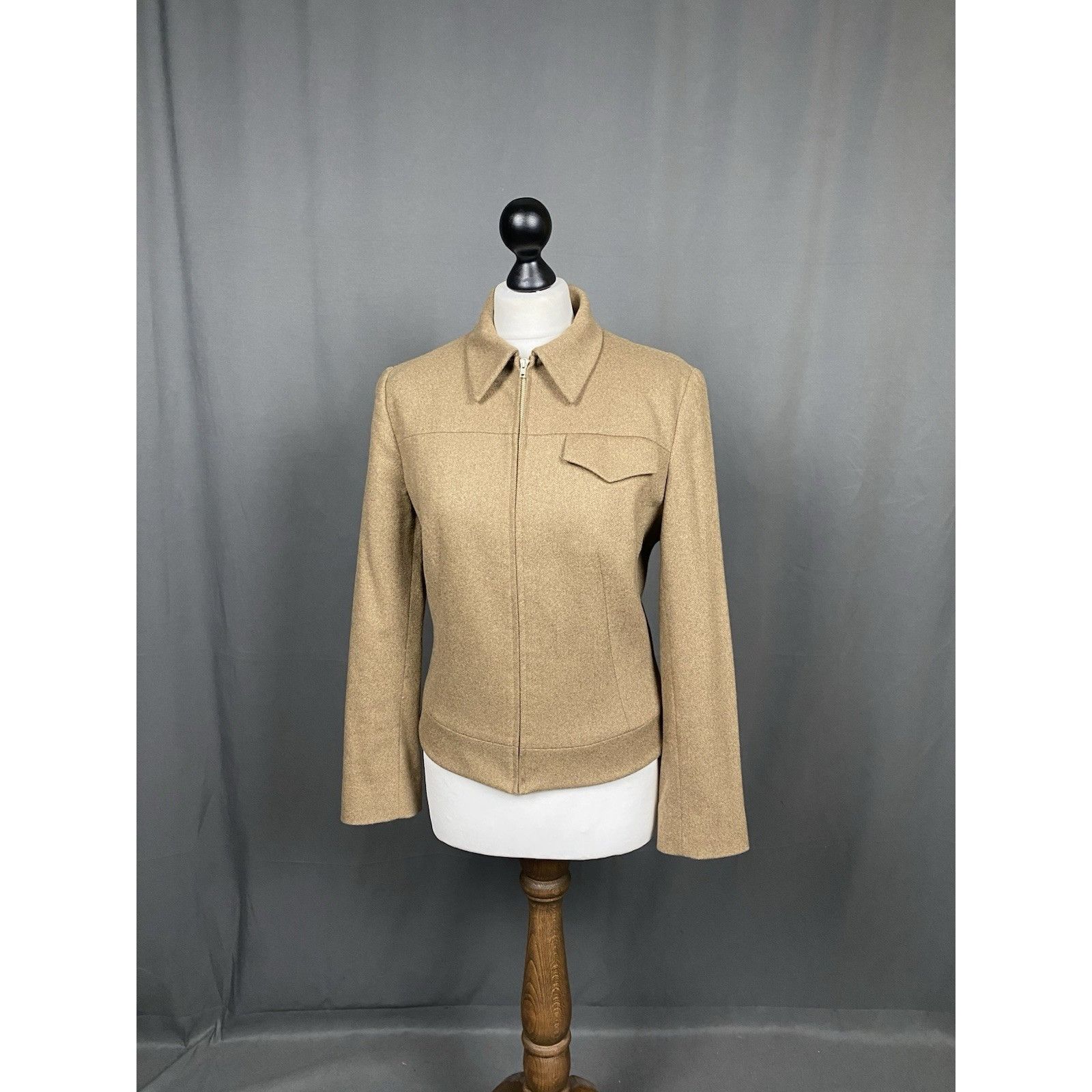 Dolce & Gabbana Dolce&Gabbana Women's Brown Collared Harington Jacket Size 3 Size M / US 6-8 / IT 42-44 - 2 Thumbnail