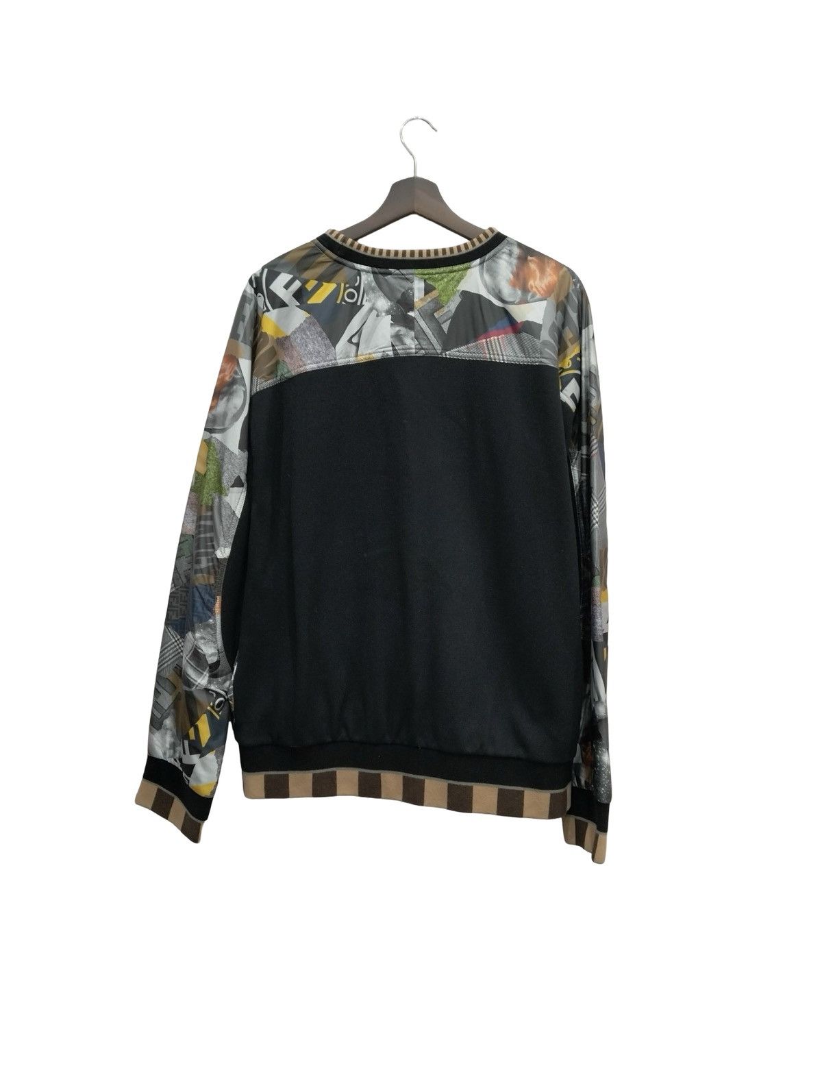 Fendi Fendi abstract-print logo-embossed cotton-jersey sweatshirt Size US L / EU 52-54 / 3 - 2 Thumbnail