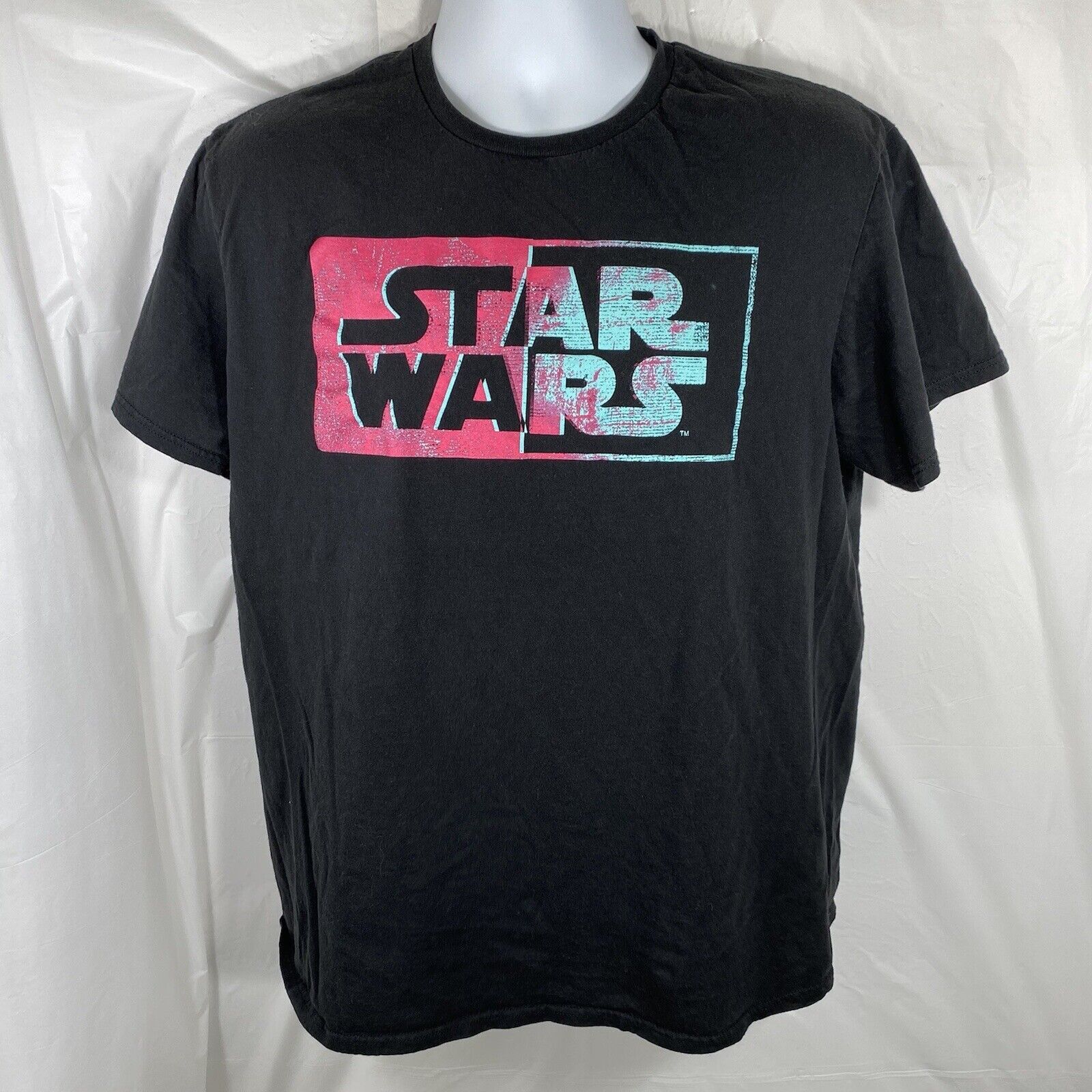 Mad Engine Star Wars Graphic T Shirt Black & Pink Movie Logo Size US L / EU 52-54 / 3 - 1 Thumbnail