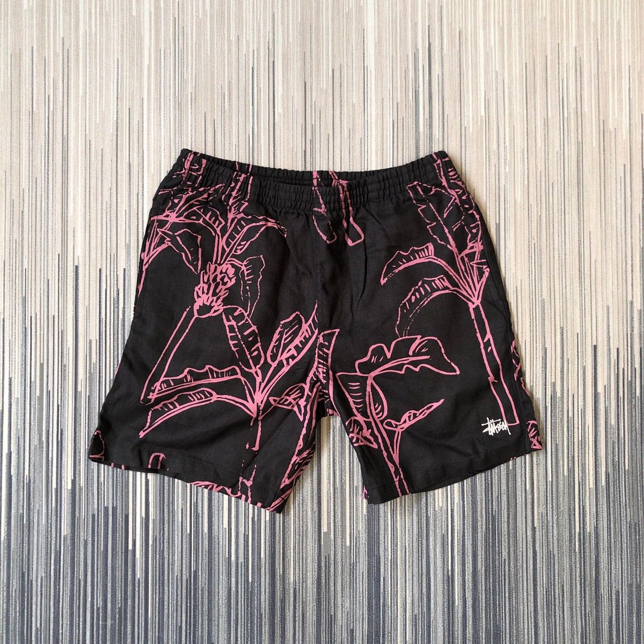image of Stussy x Vintage Tree Banana Shorts in Black, Men's (Size 34)