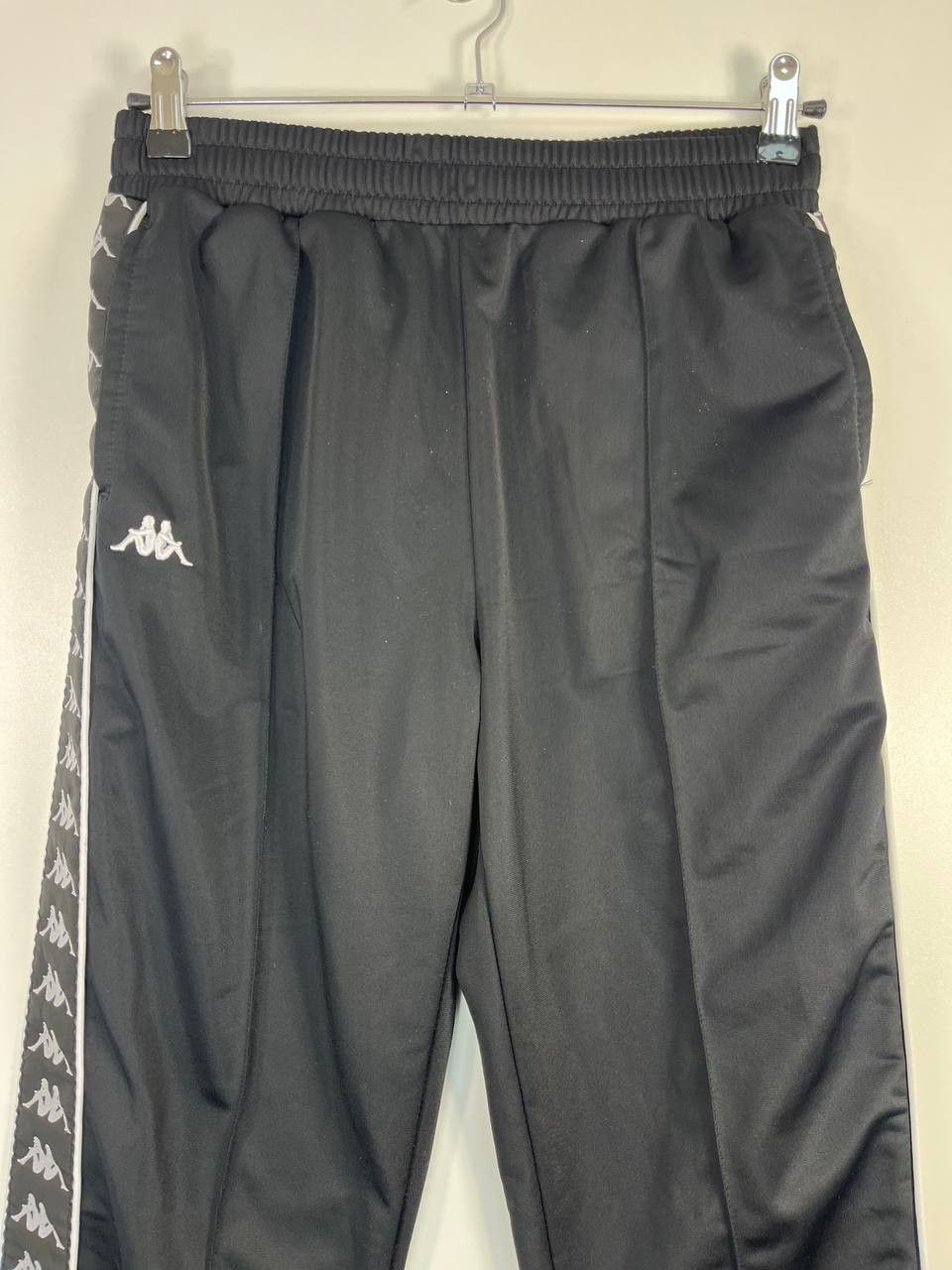 Kappa Kappa Track Pants Black Vintage Style Logo Tape Size S Size US 36 / EU 52 - 2 Thumbnail