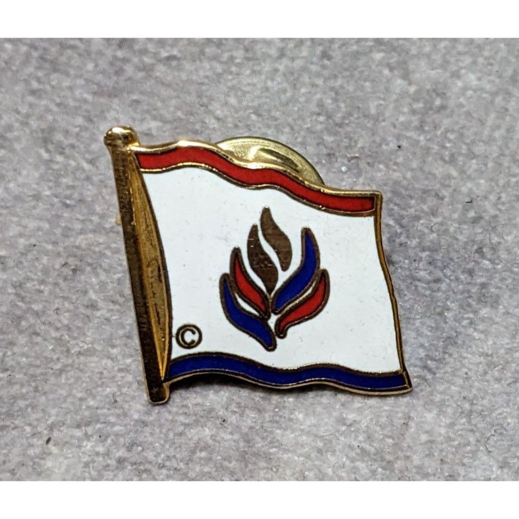 Other GWI Corporation Flame Flag Enamel Lapel Pin Size ONE SIZE - 3 Thumbnail