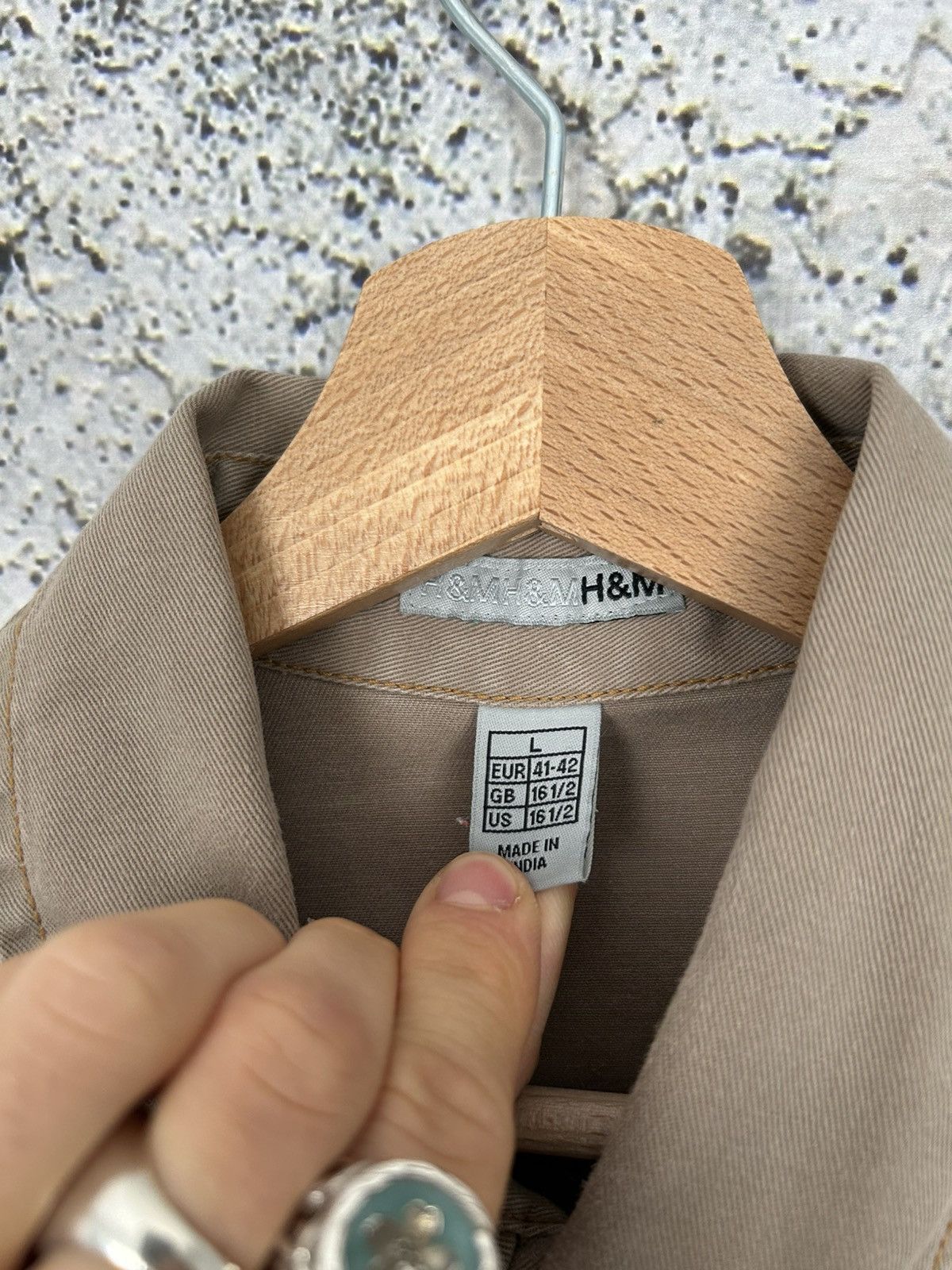 H&M Vintage Military Shirt Skate Baggy Rap Retro Hype Size US L / EU 52-54 / 3 - 5 Thumbnail