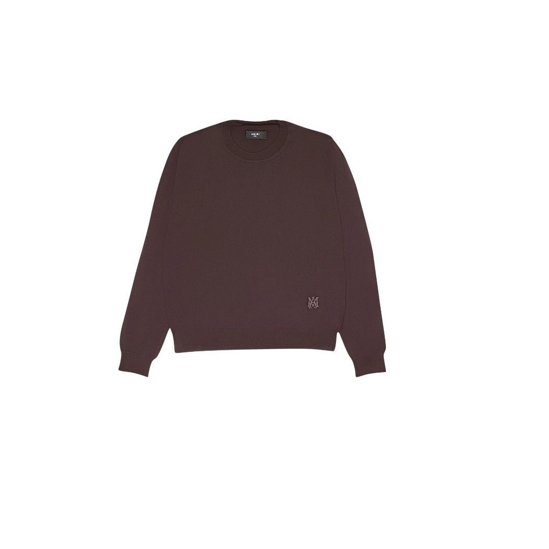 Amiri o1gr1nt1024 Crewneck Sweatshirt in Burgandy Size US L / EU 52-54 / 3 - 1 Thumbnail
