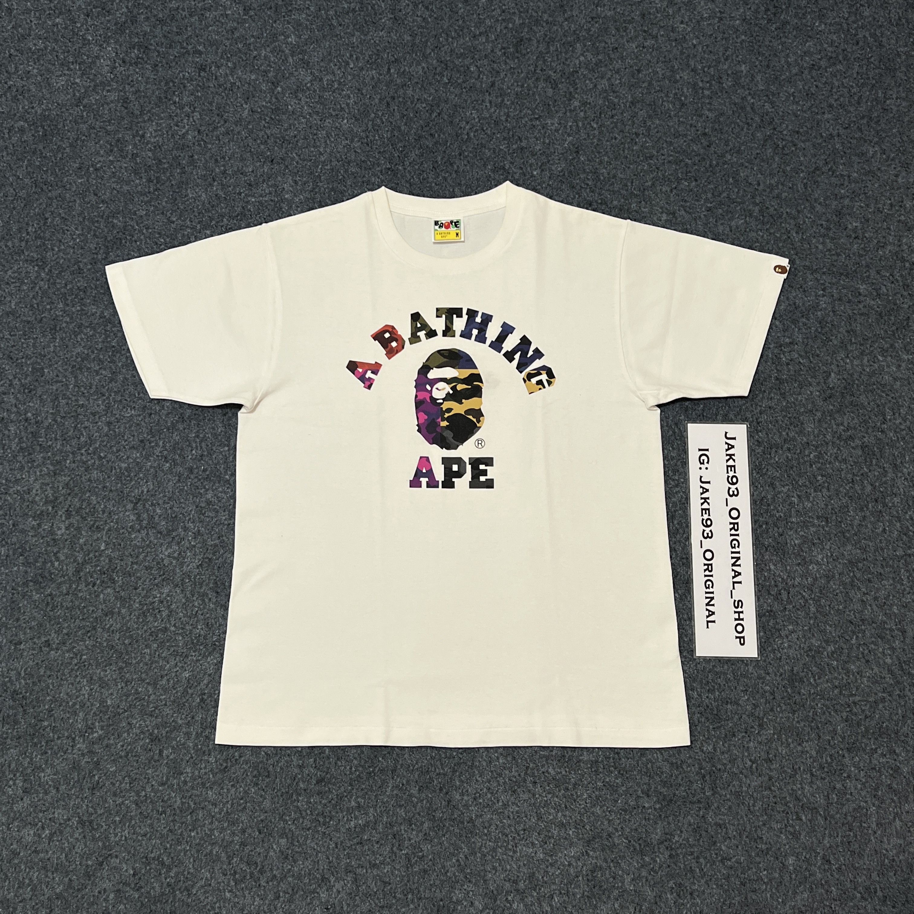 Bape Bape camo college tee Size US M / EU 48-50 / 2 - 2 Thumbnail
