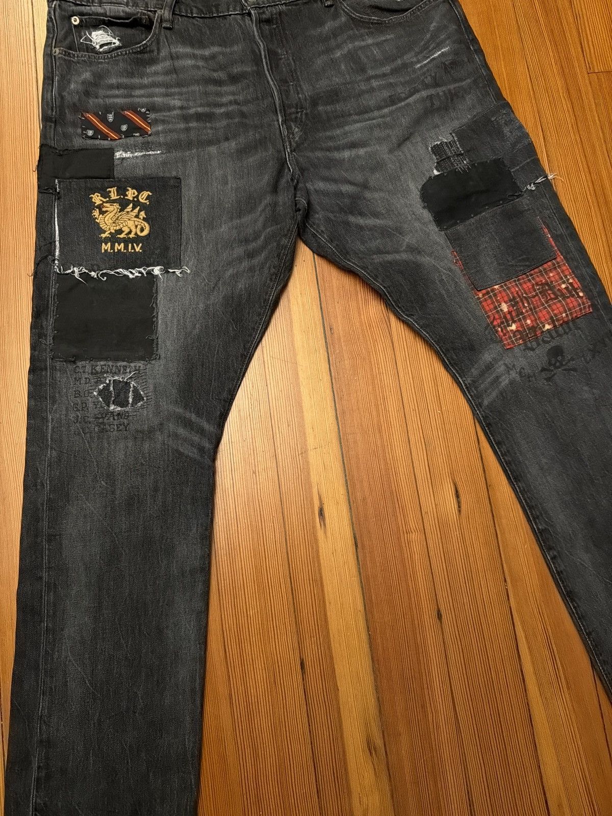 Polo Ralph Lauren *rare* Polo Ralph Lauren patchwork varick denim jeans Size US 40 / EU 56 - 2 Thumbnail