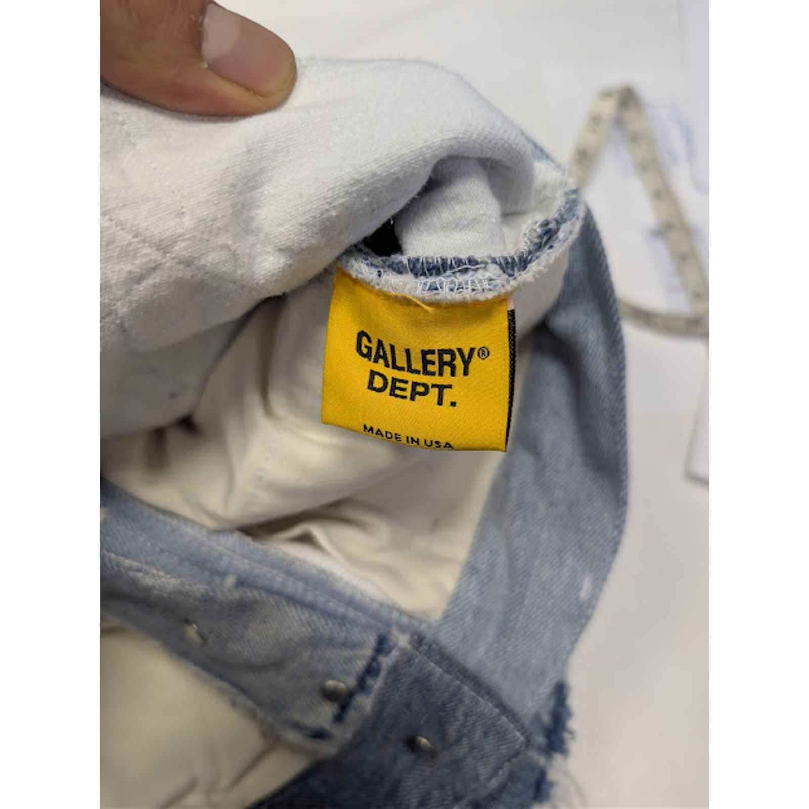 Gallery Dept. o1rshd1 Logan Distressed Patchwork Denim Jeans in Indigo Size US 34 / EU 50 - 21 Thumbnail