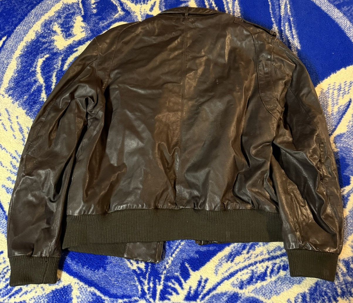 Members Only Members only brown leather bomber jacket Size US M / EU 48-50 / 2 - 6 Thumbnail