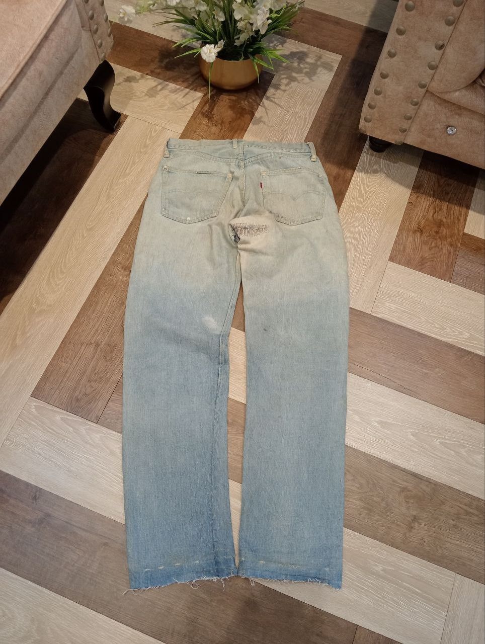 Levi's RARE LEVI'S VINTAGE 501 CAPITAL E HIDDEN RIVET DENIM Size US 31 - 14 Thumbnail