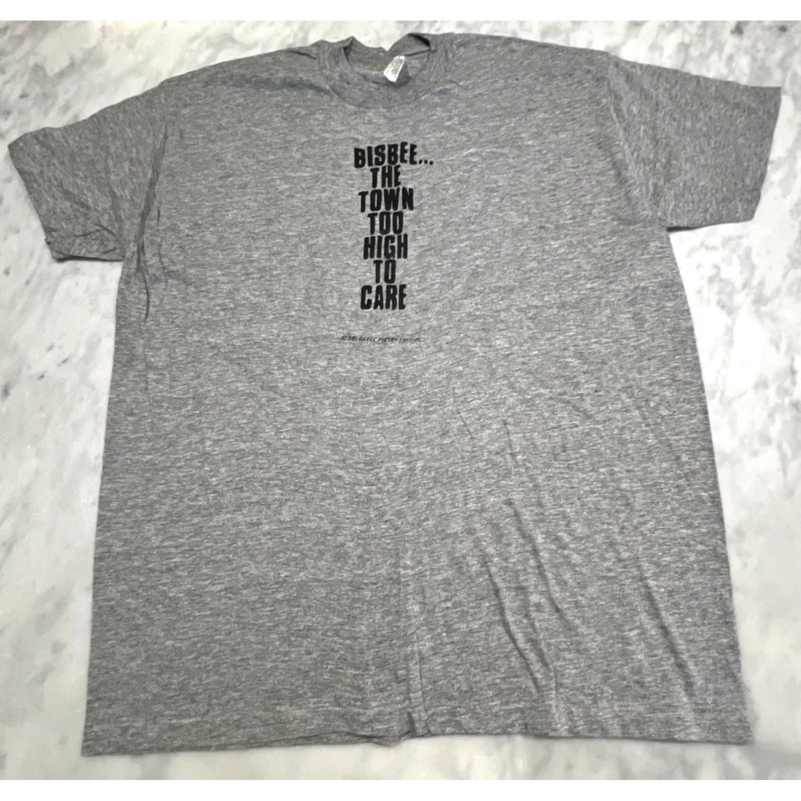 Vintage VINTAGE Bisbee Poetry Festival T Shirt XL Gray Short Sleeve Mens 1990s Bisbee The Town Too High To Care Sports-t By Stedman Graphic Tee Size US XL / EU 56 / 4 - 3 Thumbnail