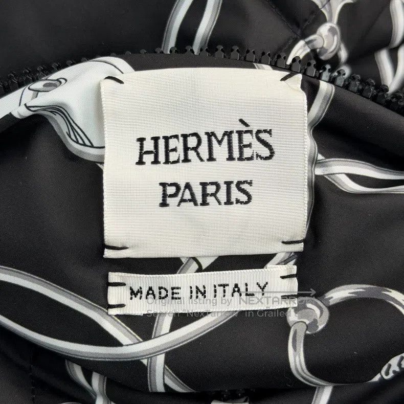 Hermes Hermes Black Rope Pattern Short Sleeve Down Jacket Size XS / US 0-2 / IT 36-38 - 5 Thumbnail