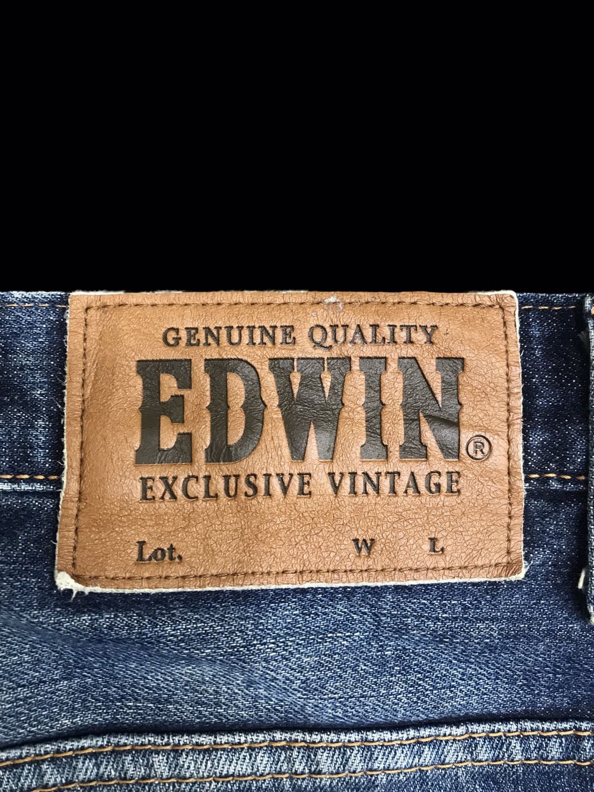 Edwin × Vintage EDWIN Super Distressed Mud Wash Regular Jeans F26 Size US 30 / EU 46 - 13 Thumbnail