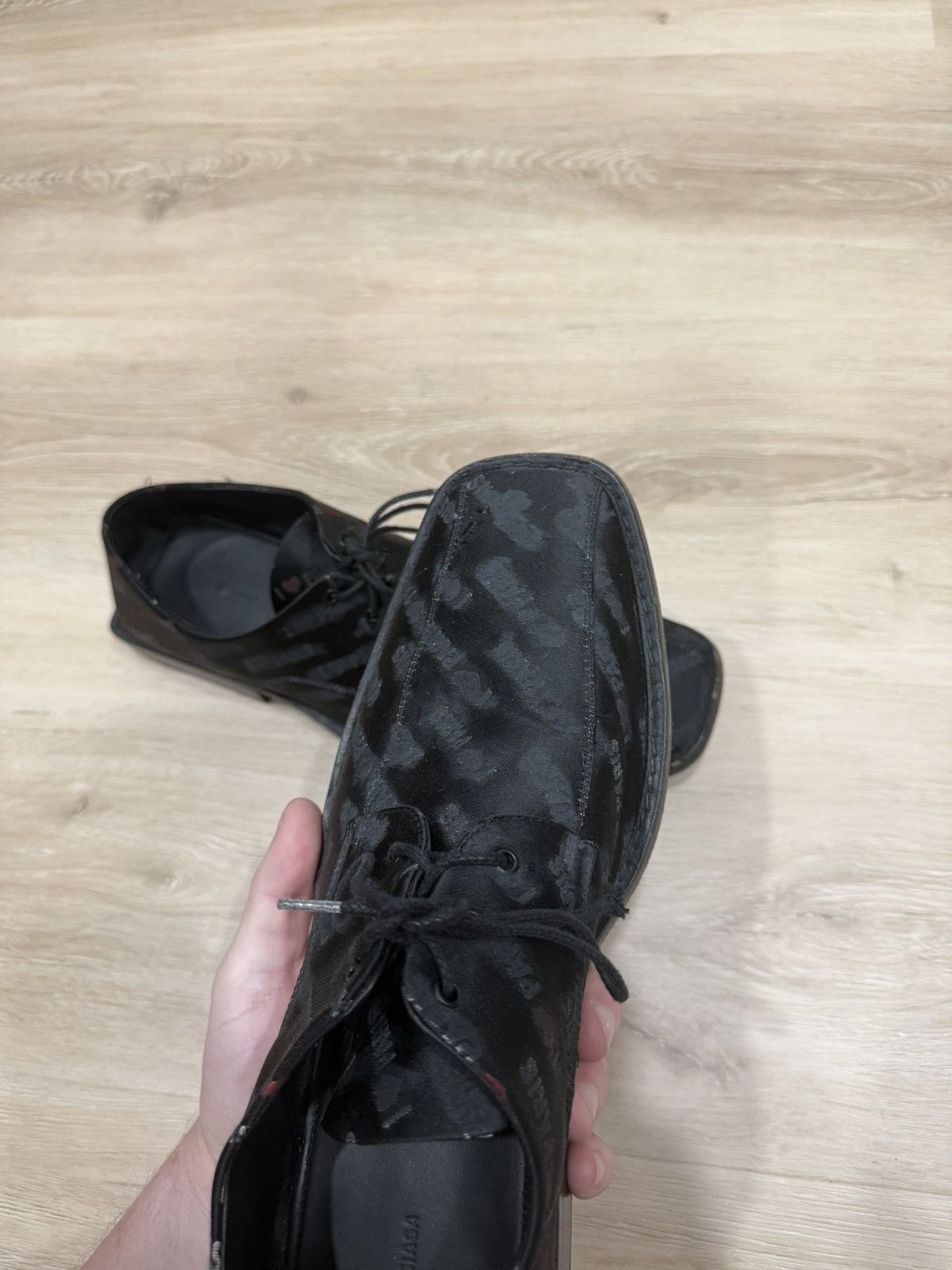 Balenciaga Balenciaga I Heart Paris Canvas Loafers Size US 11 / EU 44 - 9 Thumbnail