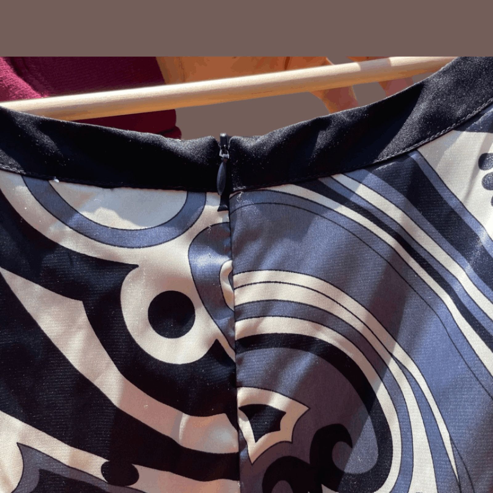 Vintage VTG Swirl Dress | Forever Black Gray | Y2K Clubwear Size M / US 6-8 / IT 42-44 - 5 Thumbnail