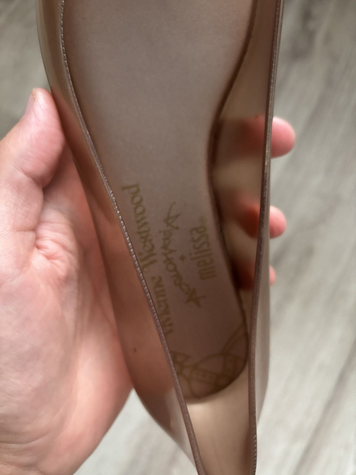 Vivienne Westwood Melissa x Vivienne Westwood Rose Gold Flats Heels US 7 EU 38 Size US 7 / IT 37 - 15 Thumbnail