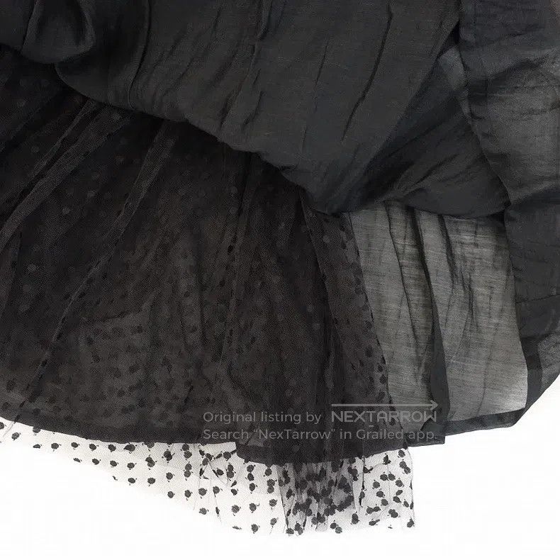 Comme des Garcons Comme Des Garcons size S Black polka dot tulle skirt, loos Size 24" / US 00 / IT 34 - 5 Thumbnail