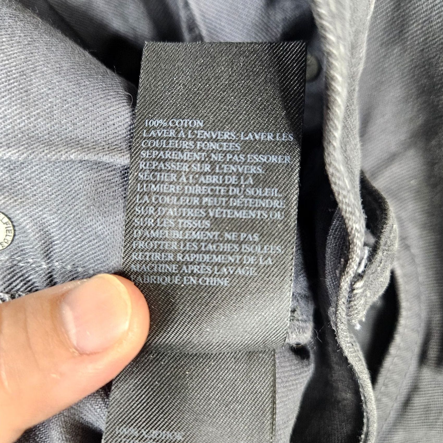 Allsaints ALLSAINTS Jeans PISTOL Men Dark Gray Button Fly Size 32 Denim 5-Pocket Straight Regular Rise Midi Length Icon Logo Casual Vintage No Size US 32 / EU 48 - 7 Thumbnail
