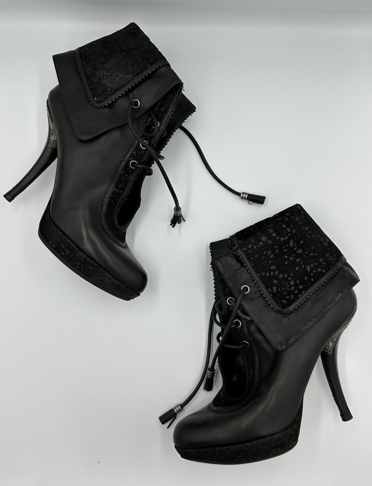 Christian Dior leather lace up Boots very rare