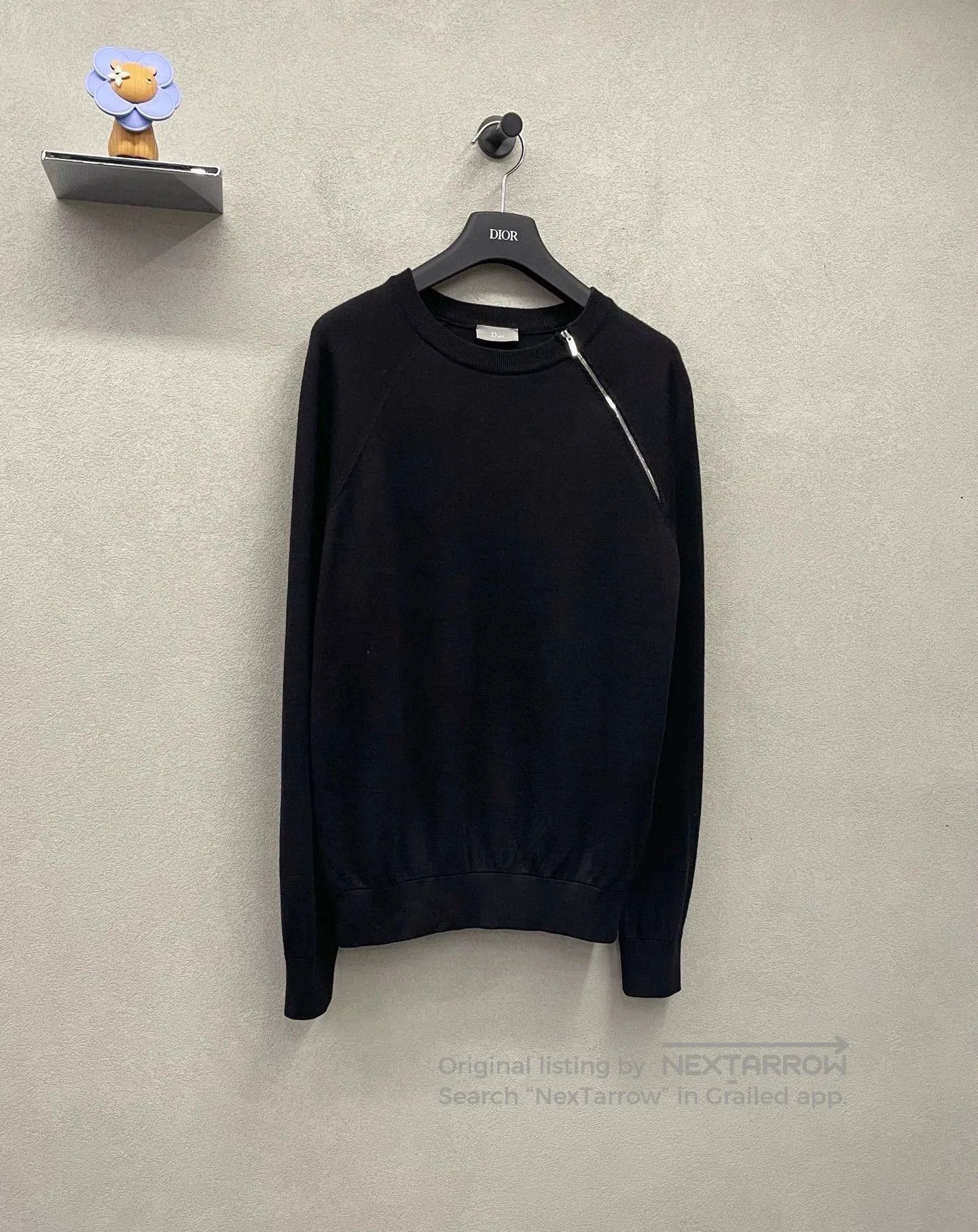 Dior black irregular zip sweatshirt by dior. Size US S / EU 44-46 / 1 - 3 Thumbnail