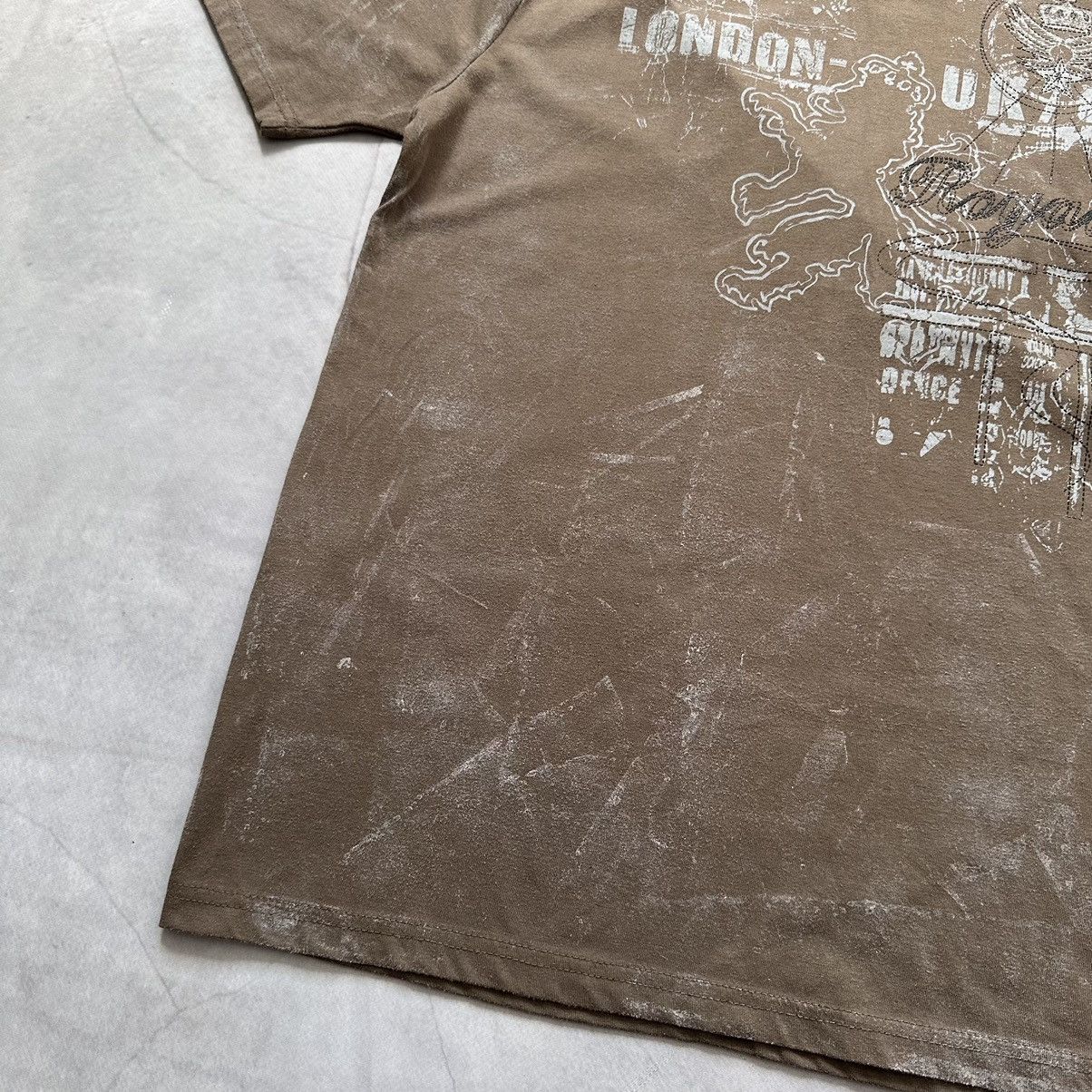 Hysteric Glamour × If Six Was Nine × Le Grande Bleu (L.G.B.) Y2K British Lion Poem Hysteric Glamour Vibe Painted T Shirt Size US XL / EU 56 / 4 - 6 Thumbnail