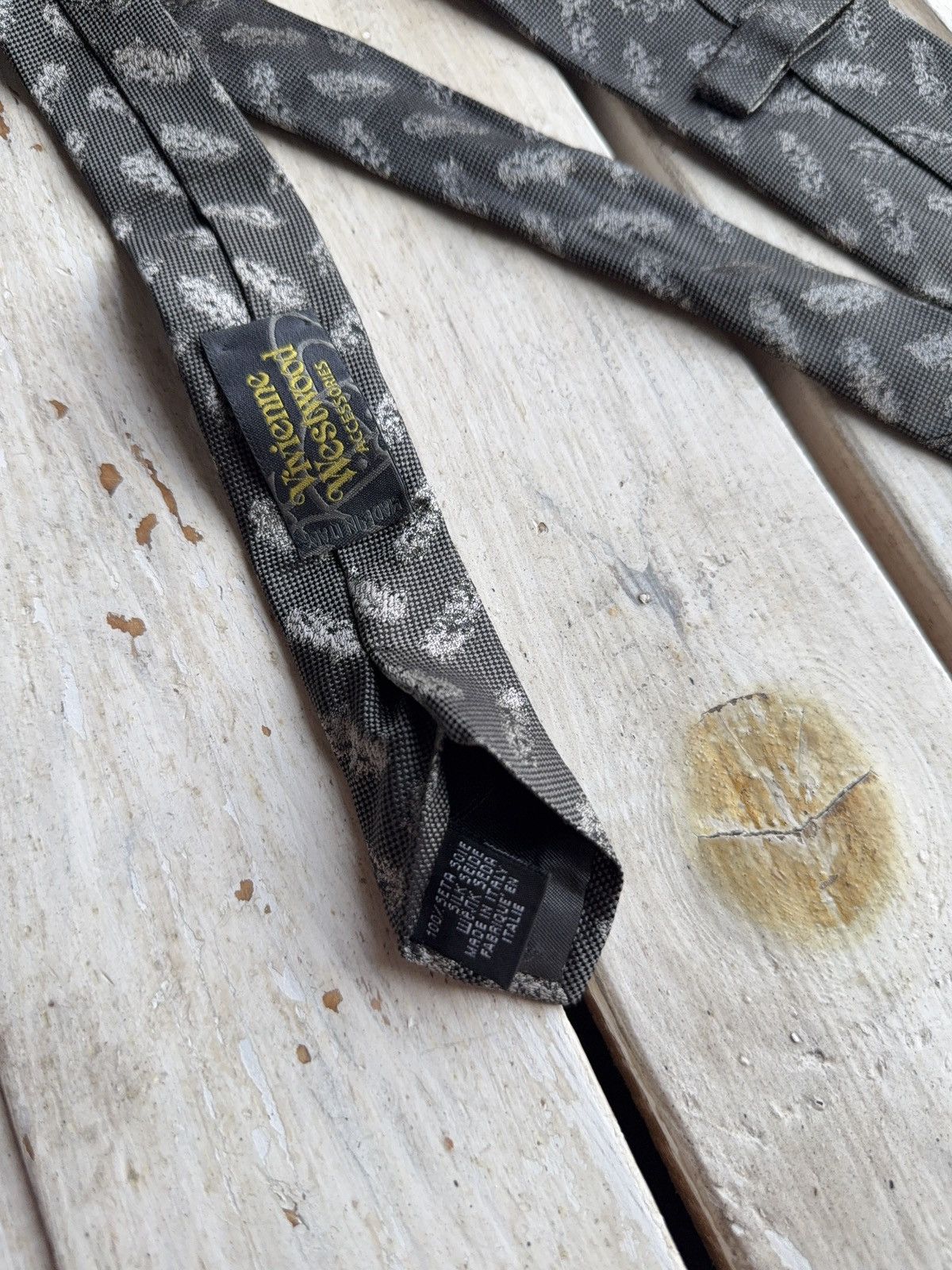 Vivienne Westwood Archive 90s Vivienne Westwood Luxury Designer Multi logo Tie Size ONE SIZE - 10 Thumbnail
