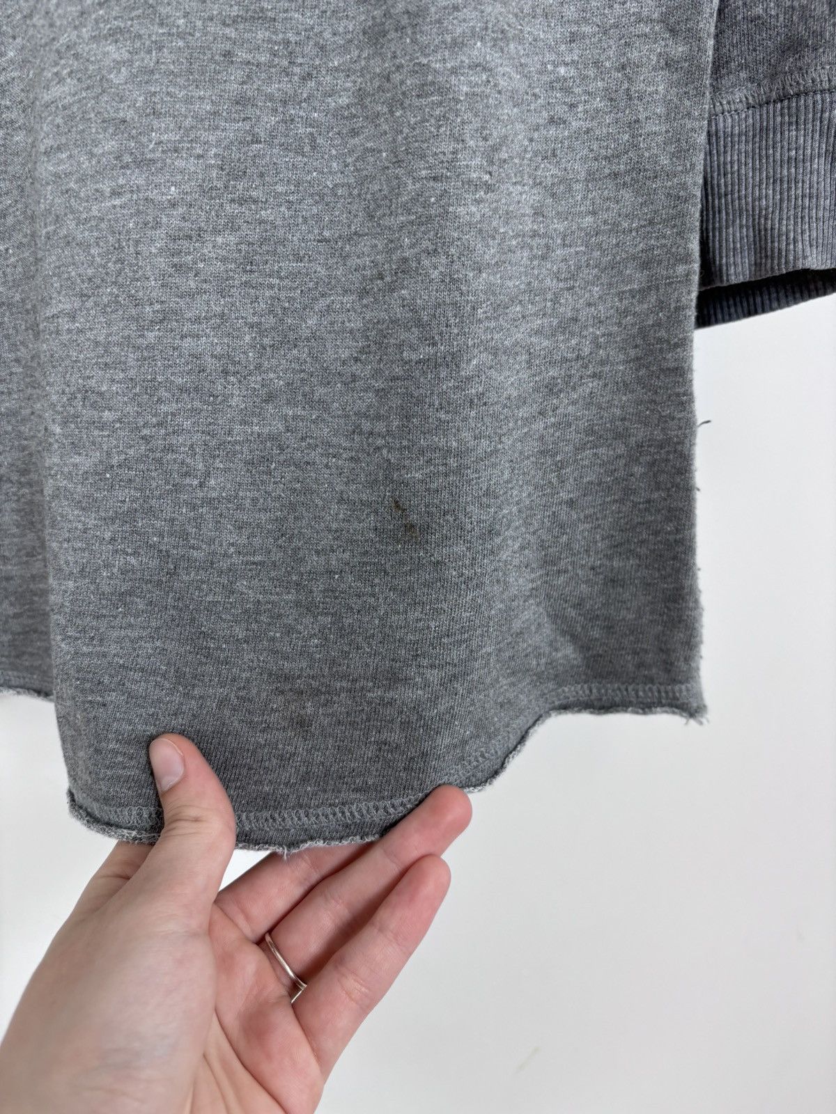 Armani Armani Jeans Women’s Big Logo Grey 3/4 Sleeve Sweatshirt Top Size XXL / US 16-18 / IT 52-54 - 7 Thumbnail