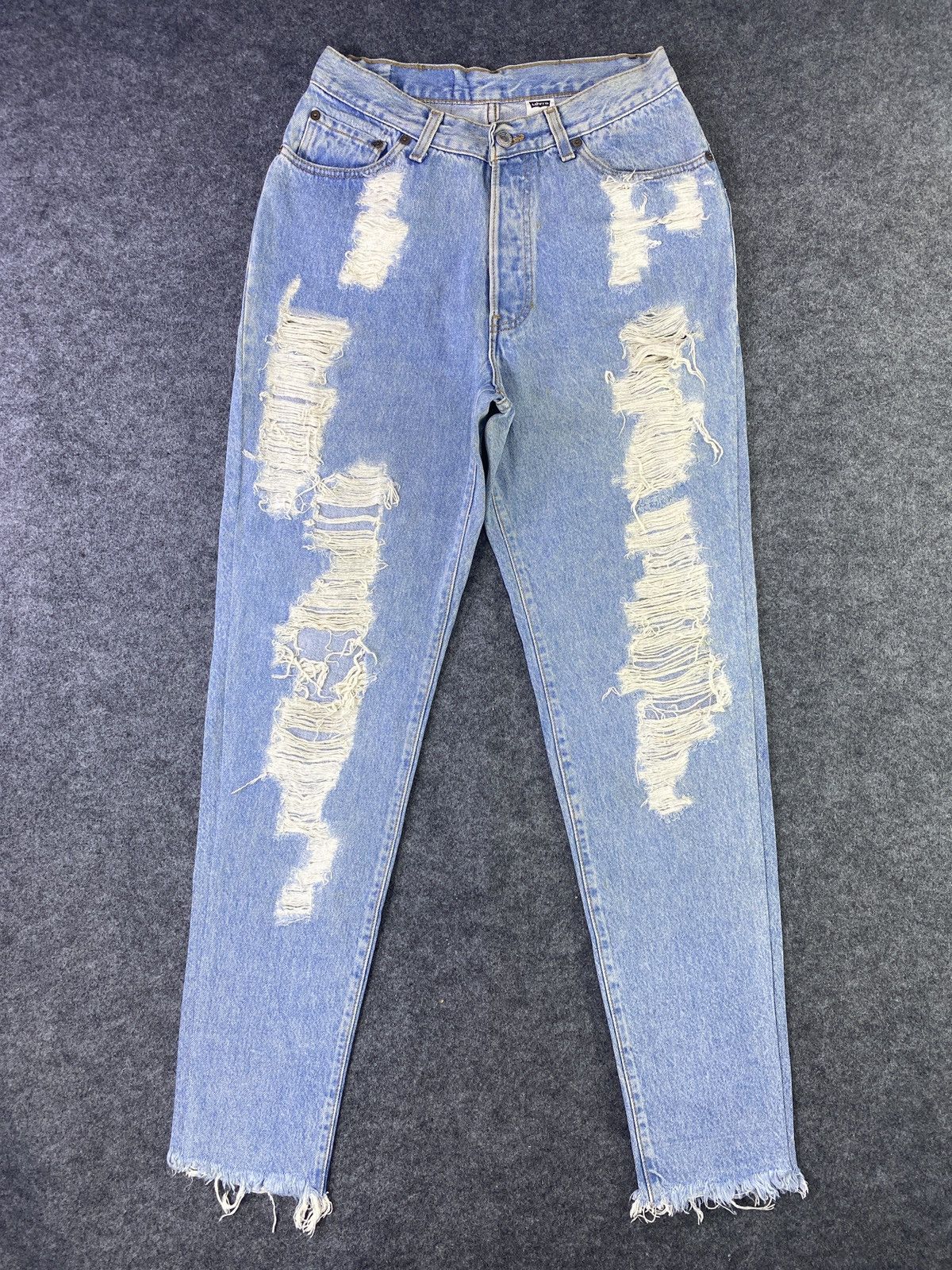 Jean × Levi's × Vintage Vintage Levis Distress Jeans - J914 Size 29" - 2 Thumbnail