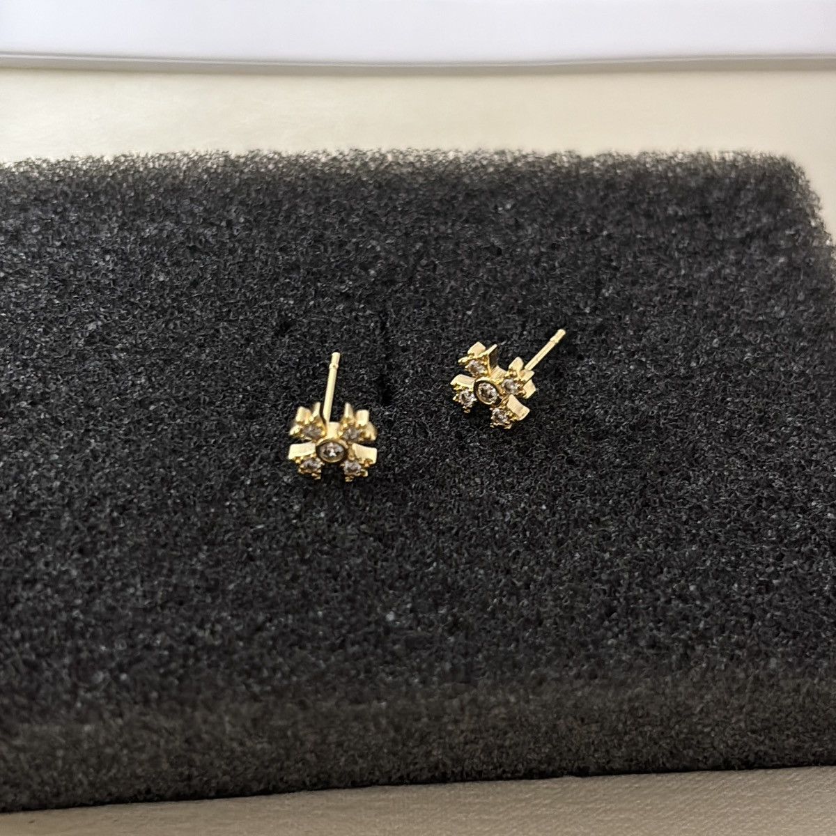 Other 7mm CZ Cross Stud Earrings for Men Women Punk Hip Hop Unisex Size ONE SIZE - 4 Thumbnail