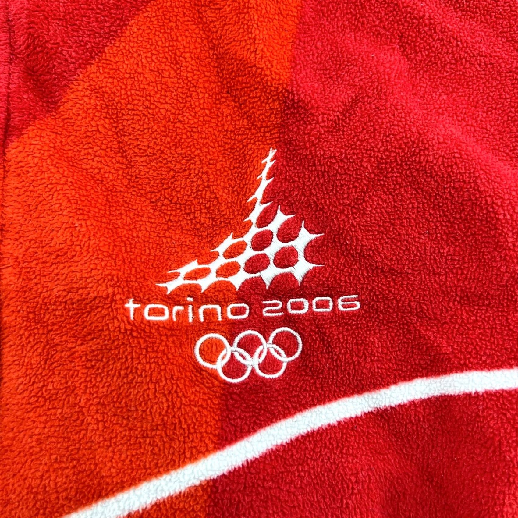 Asics ASICS T-Shirt Mens Red 1/2 Zip Fleece 2006 Winter Olympics Torino Spin Sports Football Vintage: No Medals? (Note: keep to rules) Size US S / EU 44-46 / 1 - 6 Thumbnail