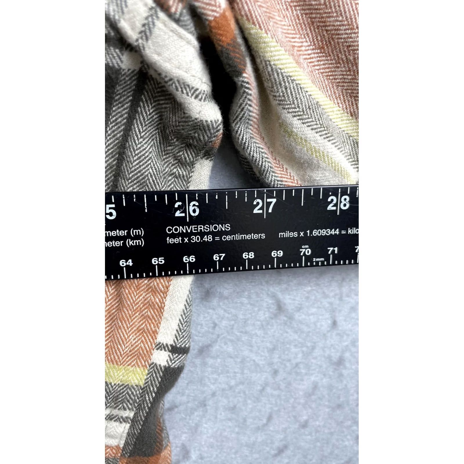 Vintage Legandary Whitetails Shirt Mens 2XL Orange Brown Plaid Flannel Button Down Size US XXL / EU 58 / 5 - 4 Thumbnail