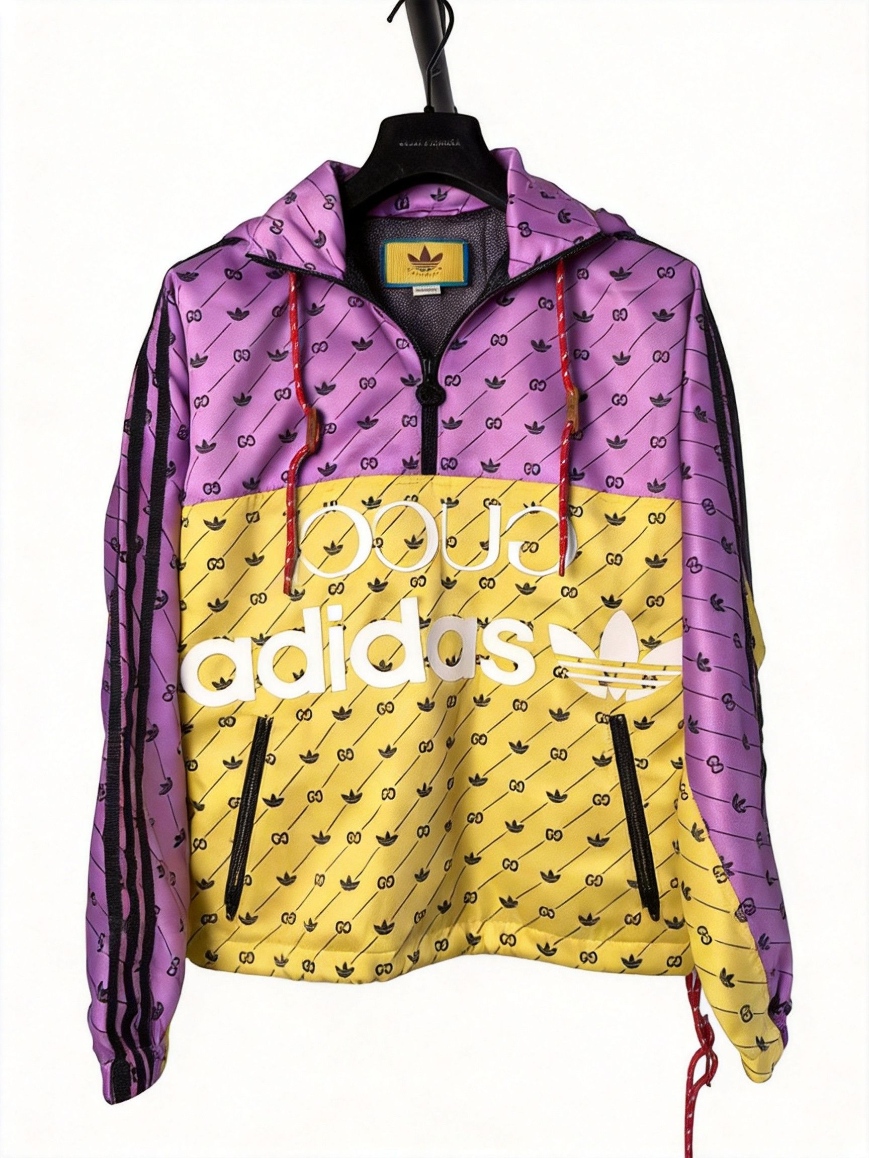 Adidas × Gucci Gucci x adidas Trefoil Print Jacket | Grailed
