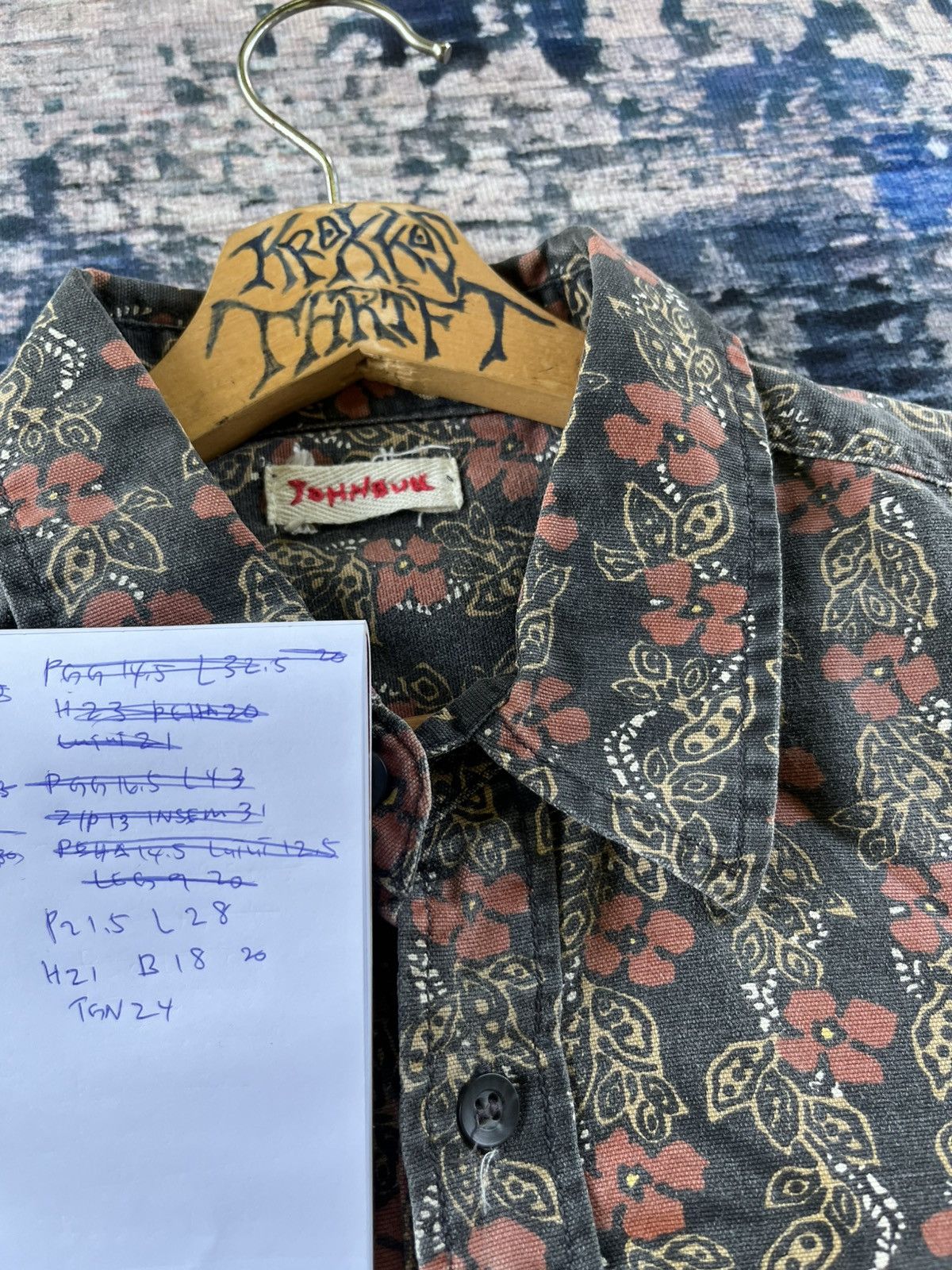 Johnbull × Vintage STEALS Vintage John Bull Flowers Full Print Shirt Button Up Size US L / EU 52-54 / 3 - 8 Thumbnail
