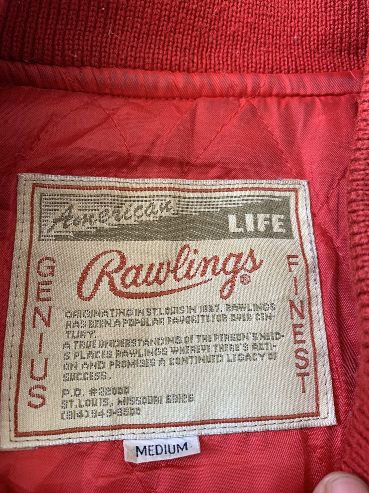 Vintage 🔥VTG RAWLINGS WOOL/LEATHER VARSITY JACKETS Size US M / EU 48-50 / 2 - 10 Thumbnail