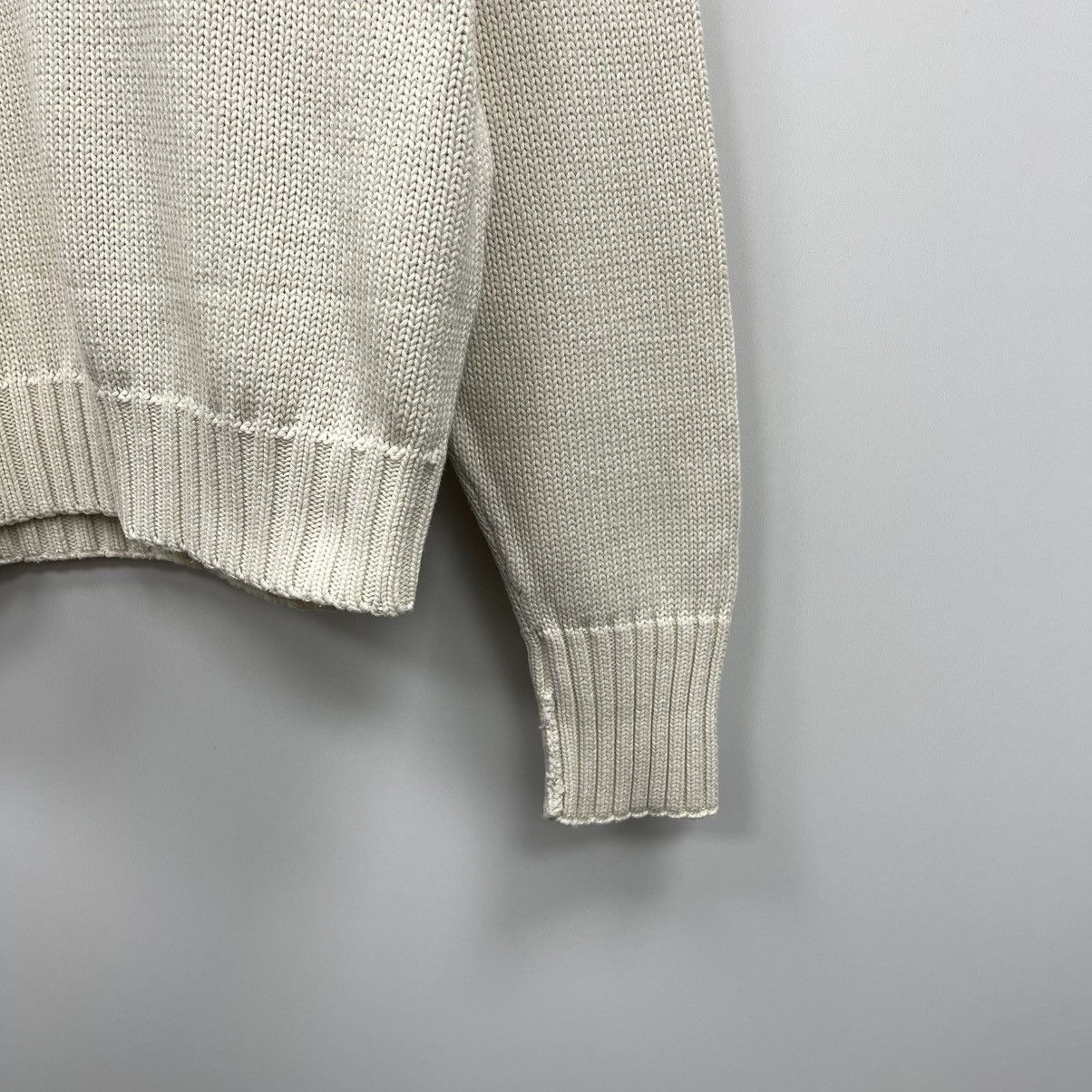 Polo Ralph Lauren Polo by Ralph Lauren Cotton Knit Vintage Sweater White Size US L / EU 52-54 / 3 - 4 Thumbnail