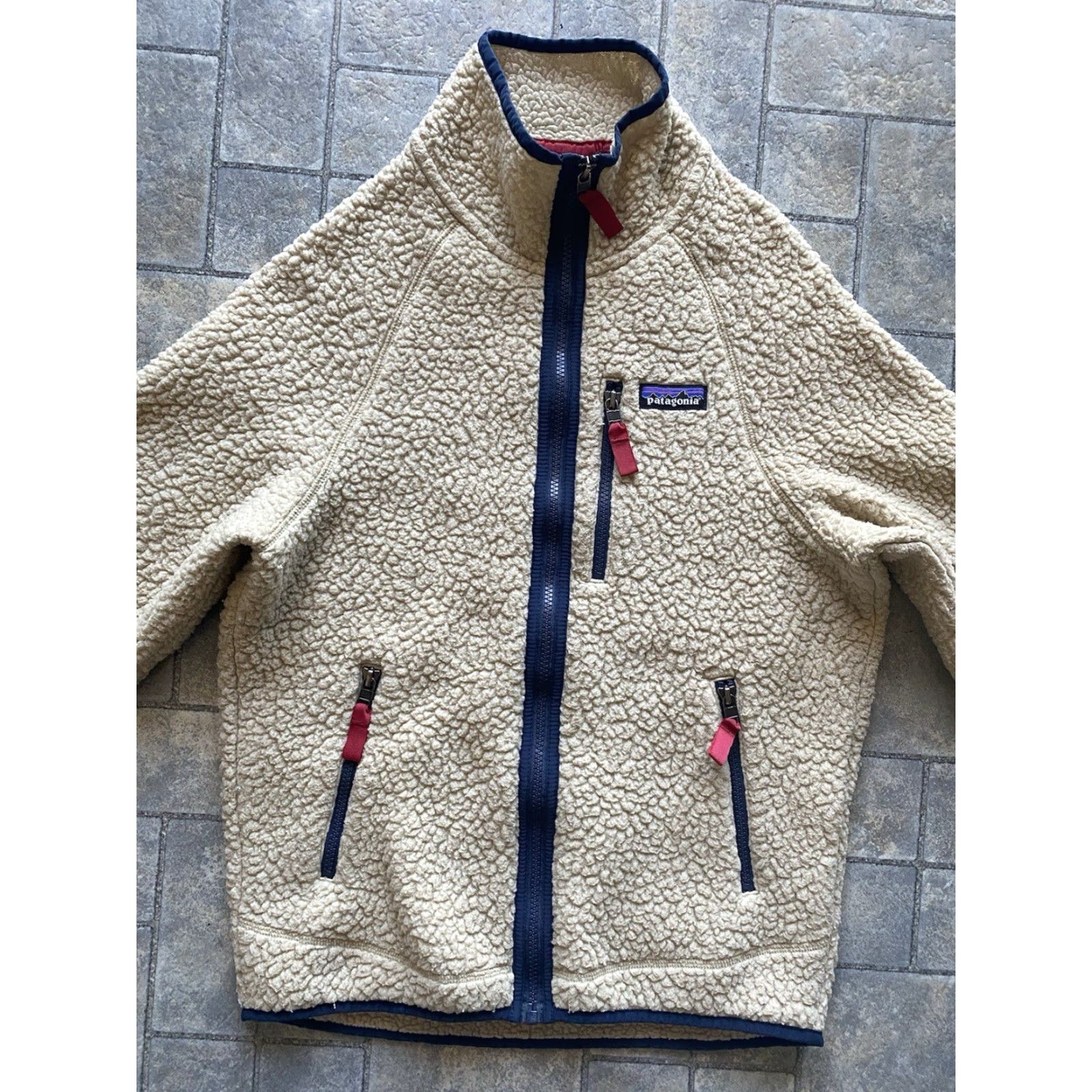 Patagonia Patagonia Jacket Fleece Full Zip Womens XS Beige Oatmeal White STY22801FA19 Size XS / US 0-2 / IT 36-38 - 5 Thumbnail