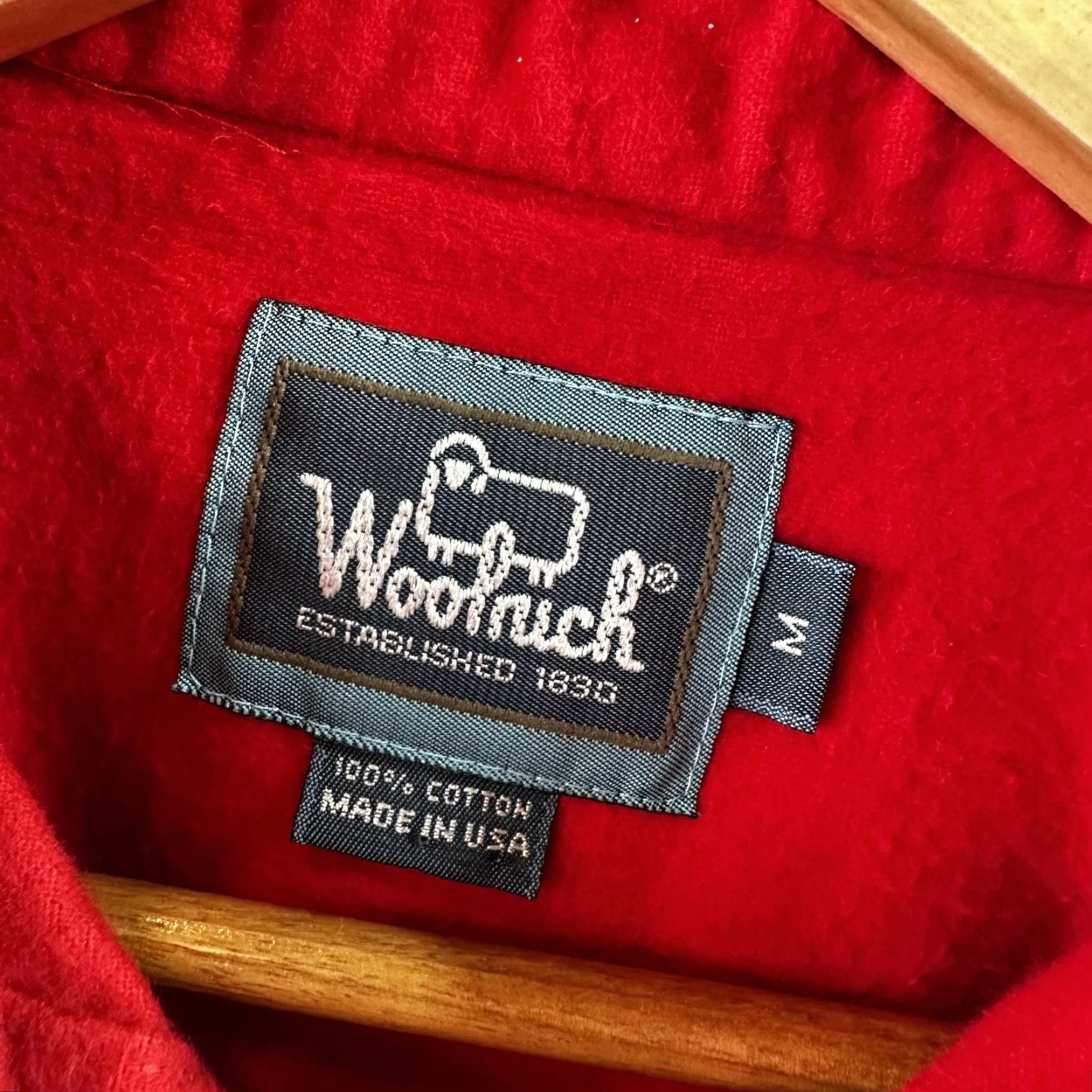 Vintage VINTAGE Woolrich Shirt Mens M Red Heavyweight Flannel Chamois Cotton Button Up Size US M / EU 48-50 / 2 - 4 Thumbnail